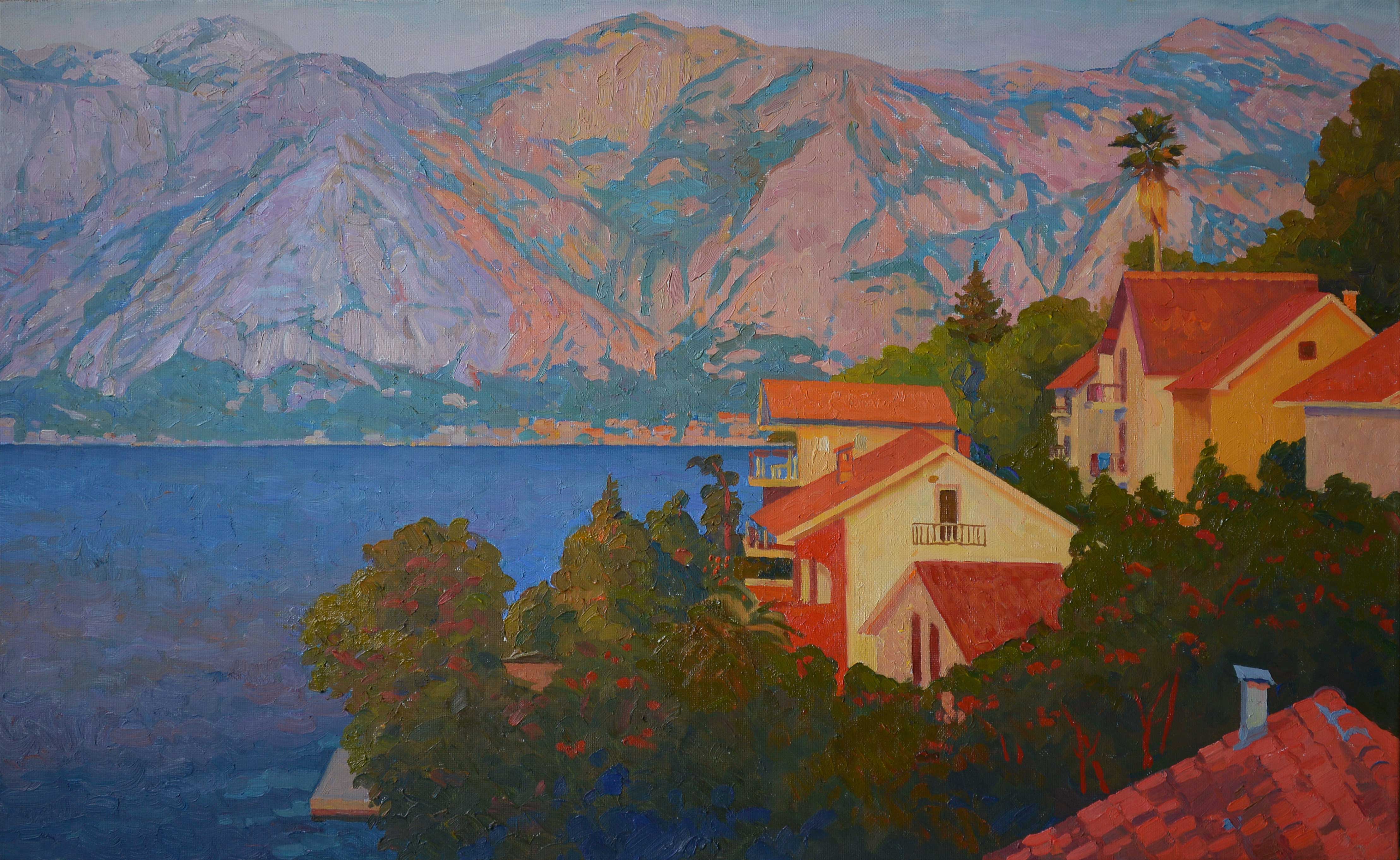 Last Beam in the Bay of Kotor - 1, Anastasia Nesterova, Buy the painting Oil