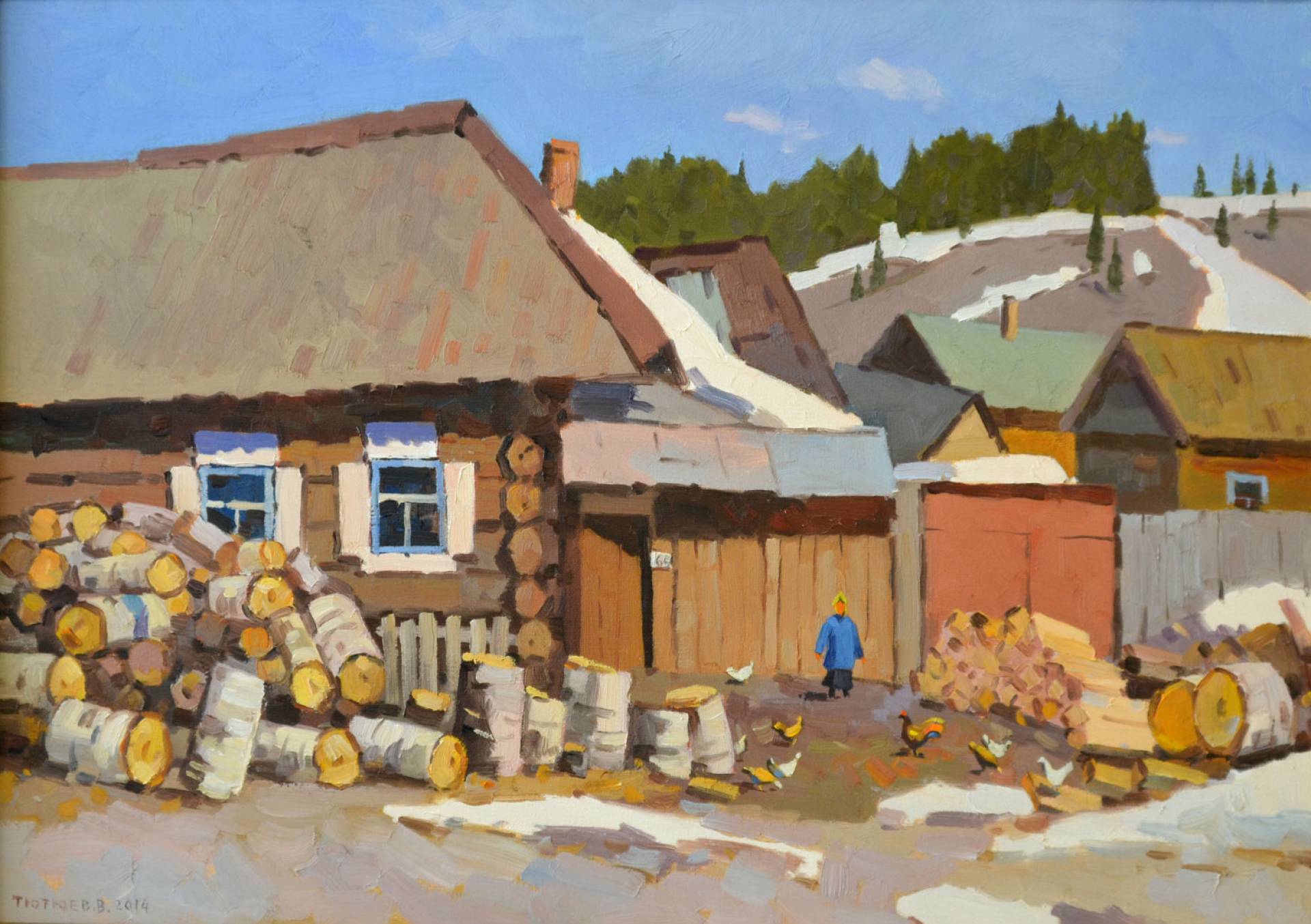 March. Hens, Vladimir Tyutyuev, Buy the painting Oil