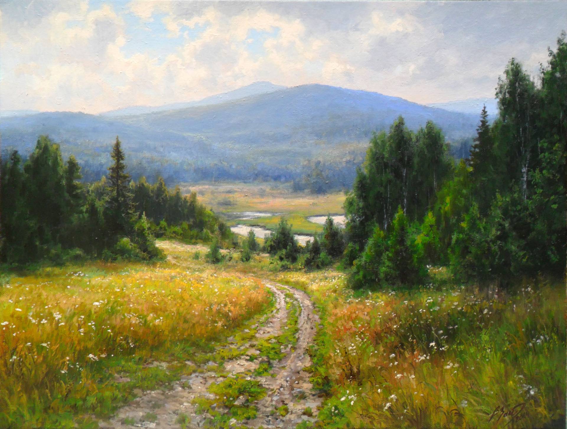 The Road to Summer - 1, Vadim Zainullin, Buy the painting Oil