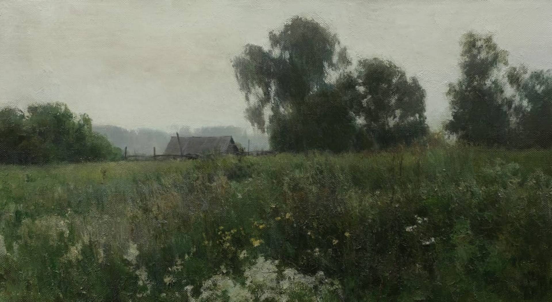 House in a quiet village, Vladimir Kirillov, Buy the painting Oil