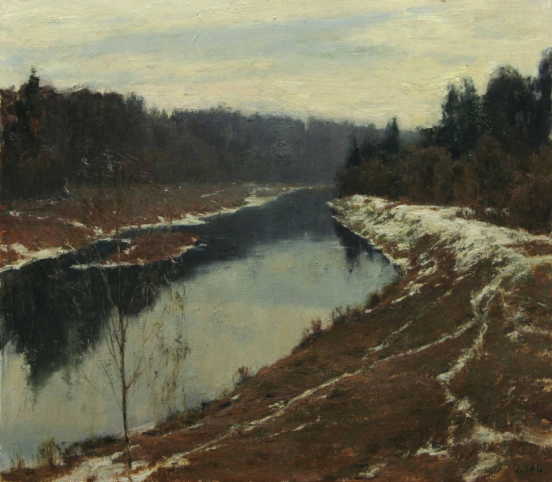 Moscow river, Vladimir Kirillov, Buy the painting Oil