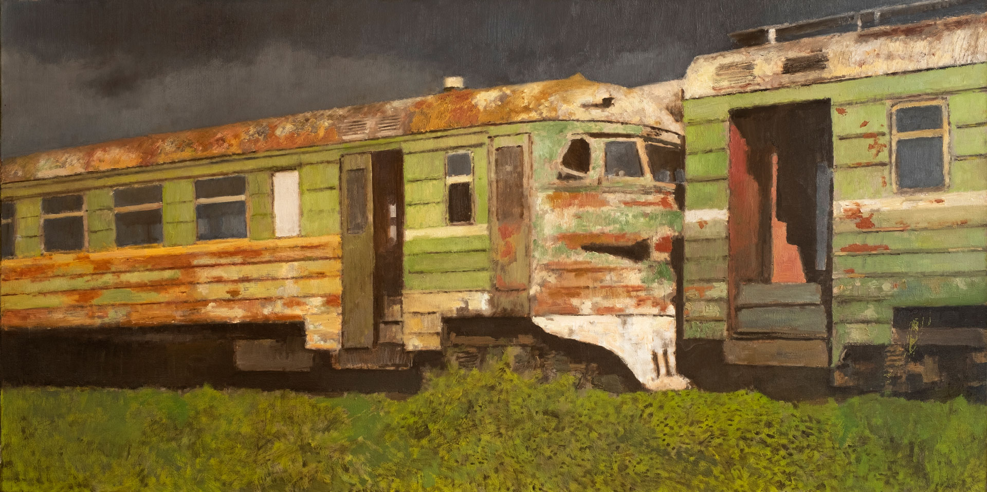 On Distant Station, Maksim Kaetkin, Buy the painting Oil