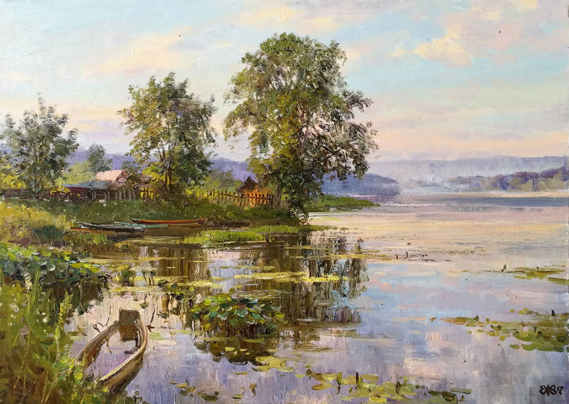 Morning. Nizhne-Serginsky Pond, Alexey Efremov, Buy the painting Oil