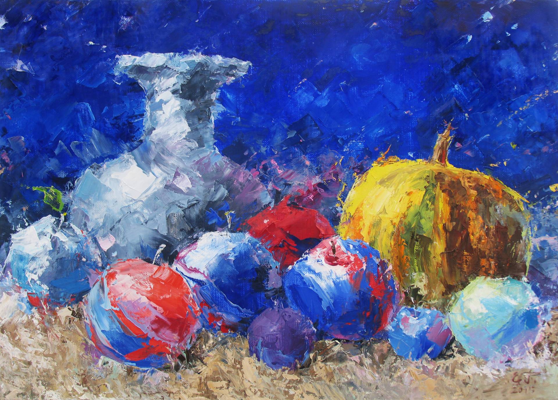 Still Life with Pumpkin - 1, Evgeny Guselnikov, Buy the painting Oil