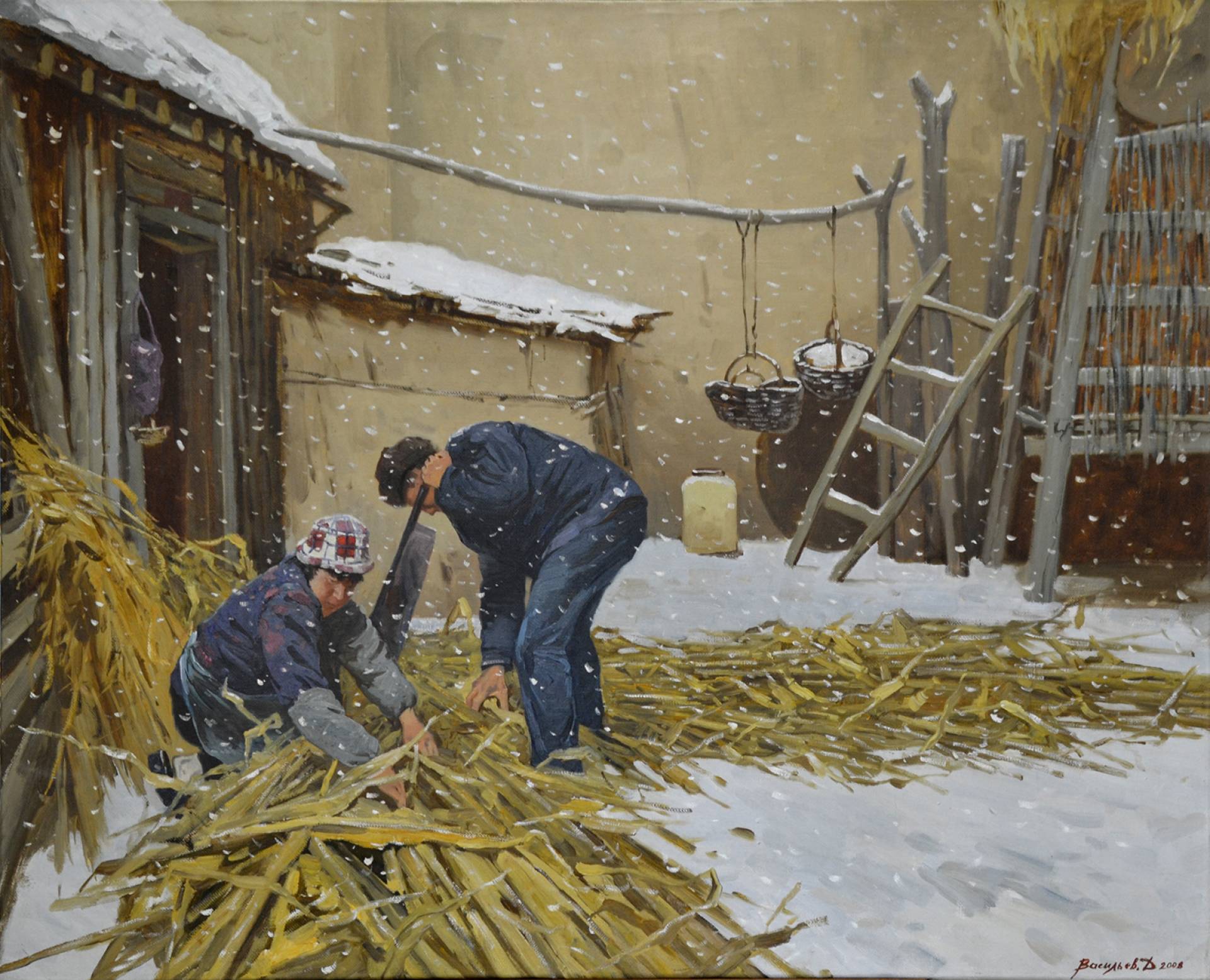 Peasant concerns, Dmitry Vasiliev, Buy the painting Oil