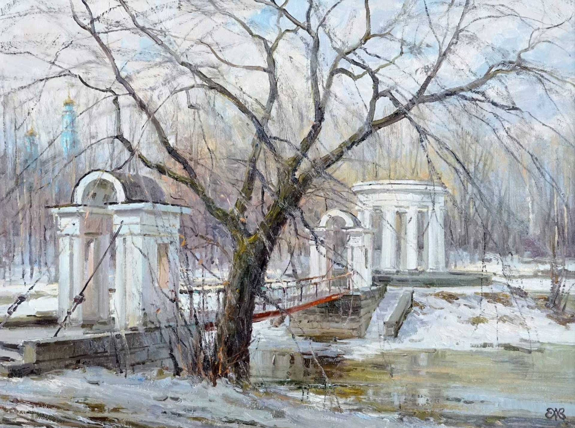 In Kharitonovsky Park, Alexey Efremov, Buy the painting Oil