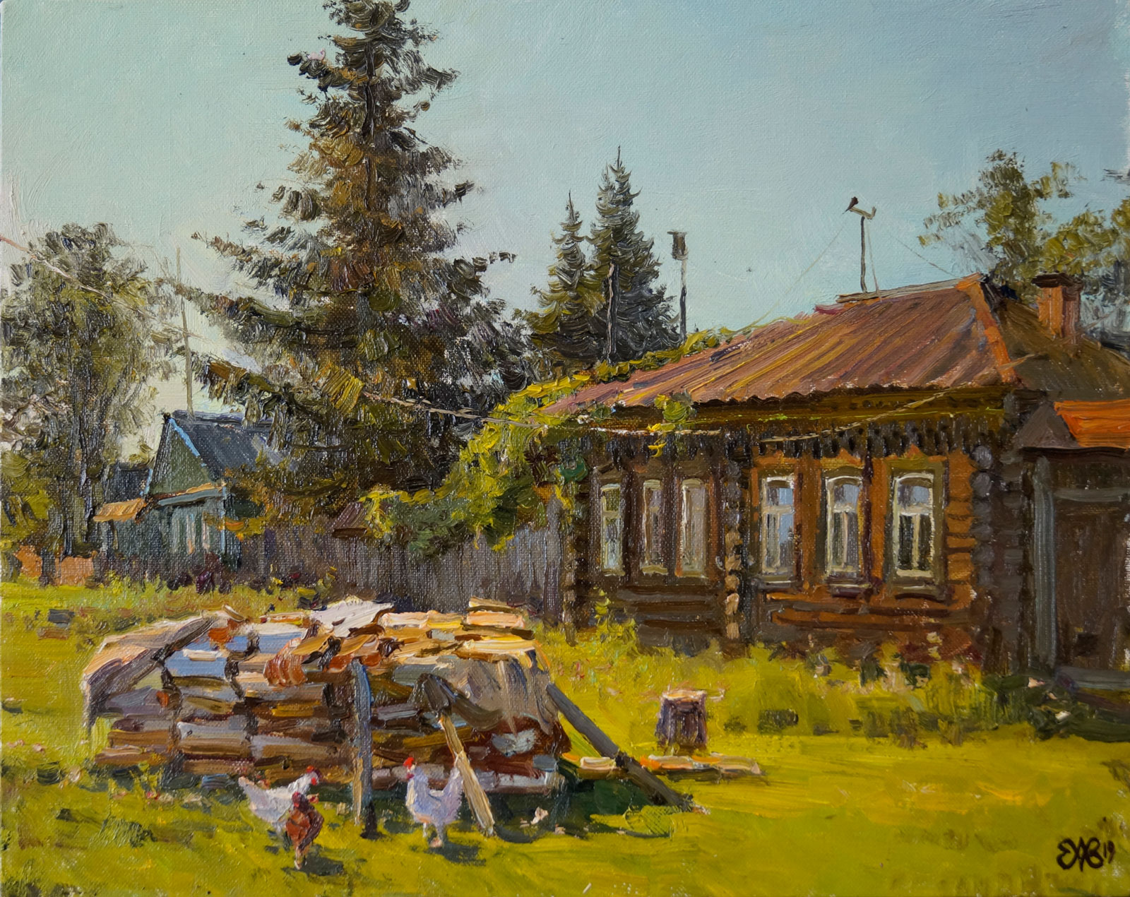 Firewood For Winter, Alexey Efremov, Buy the painting Oil