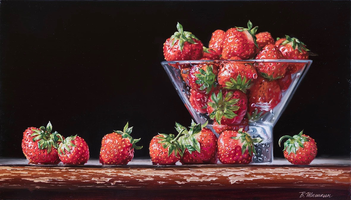 Strawberry, Valery Shishkin, Buy the painting Oil
