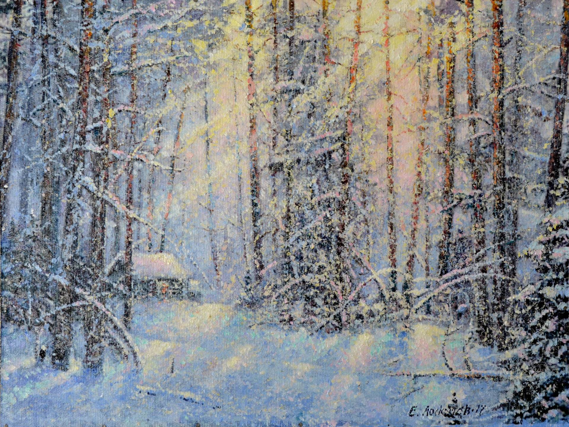 Winter, Evgeny Loskutov, Buy the painting Oil