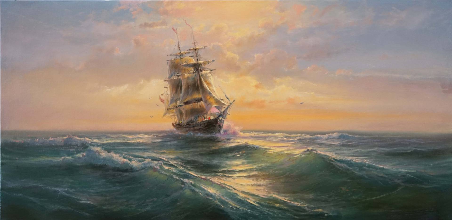 On the Waves - 1, Dmitry Balakhonov, Buy the painting Oil