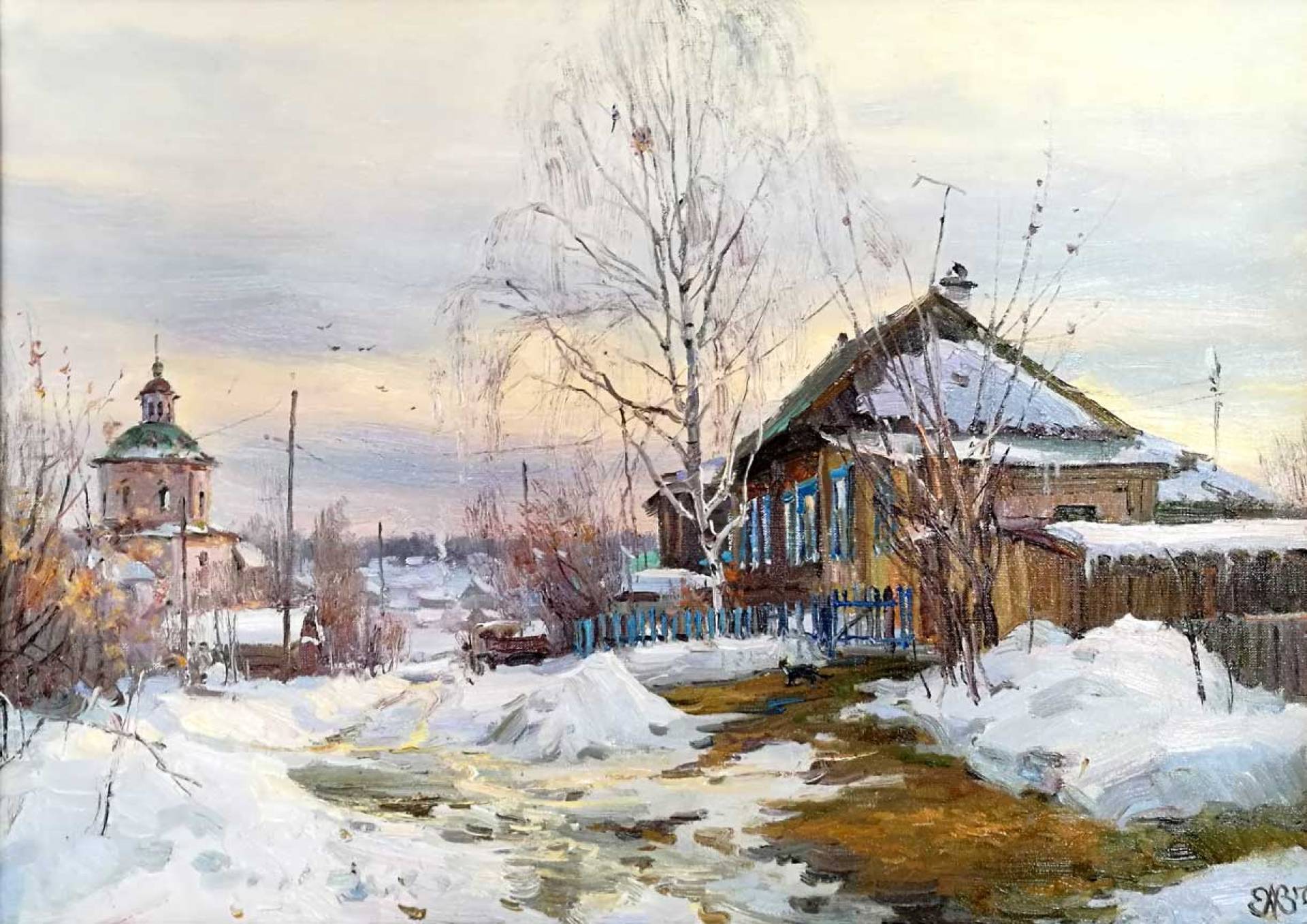 March Evening. Verkhoturye - 1, Alexey Efremov, Buy the painting Oil