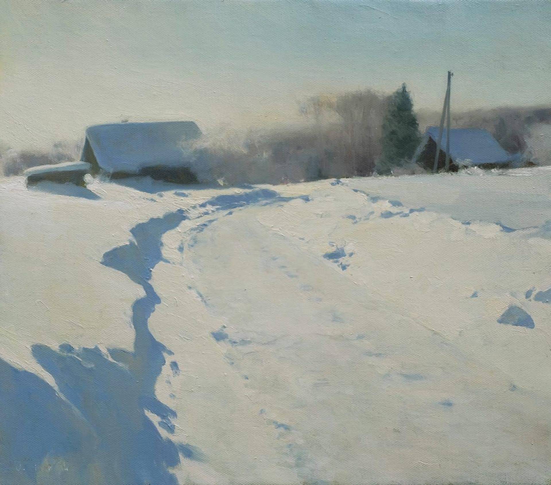 Winter morning, Vladimir Kirillov, Buy the painting Oil