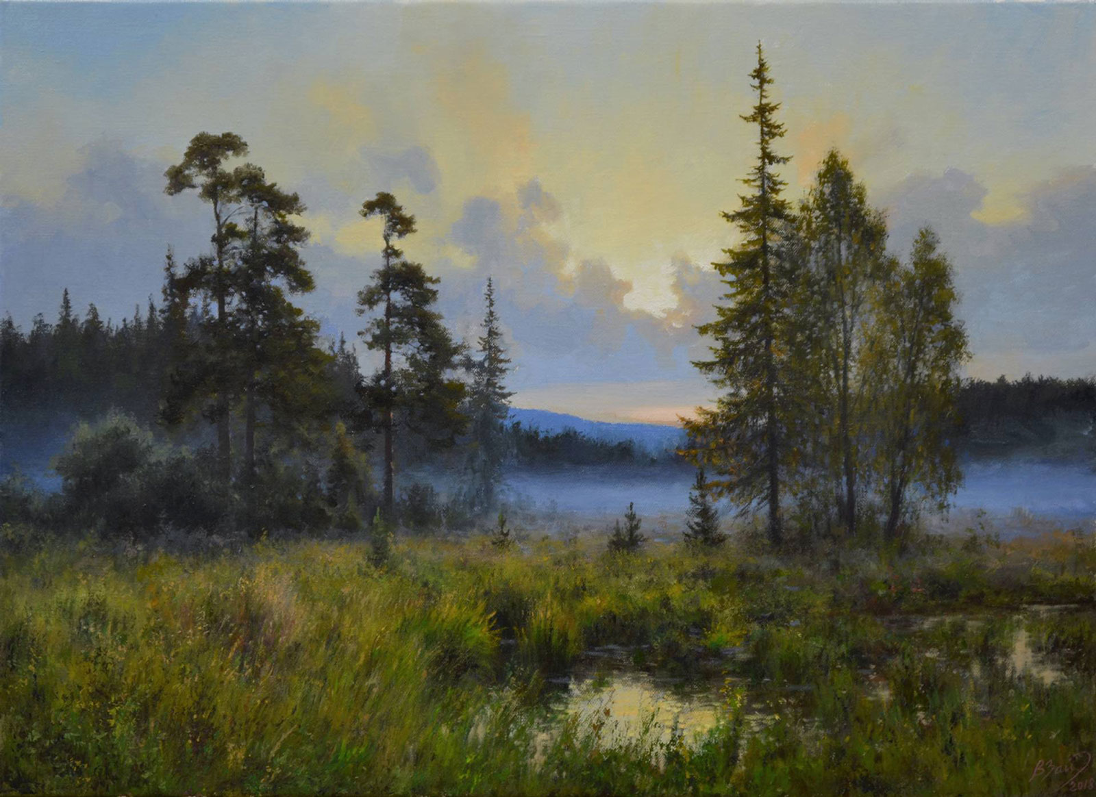 On the Sunrise, Vadim Zainullin, Buy the painting Oil