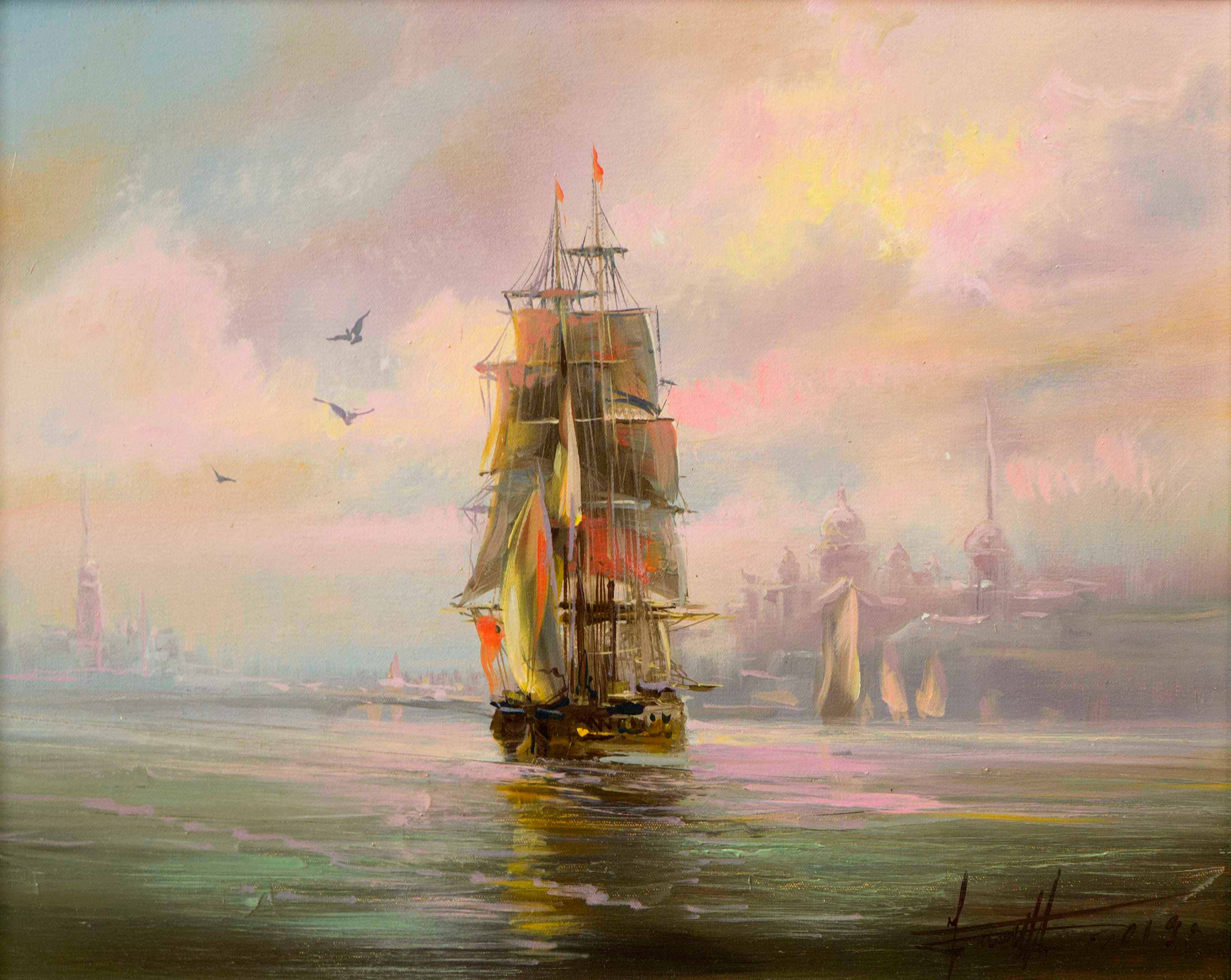 Silence on the Sea, Dmitry Balakhonov, Buy the painting Oil
