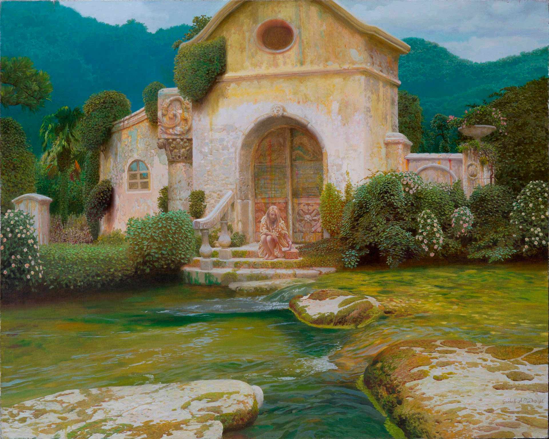 Garden House - 1, Alexander Saidov, Buy the painting Oil