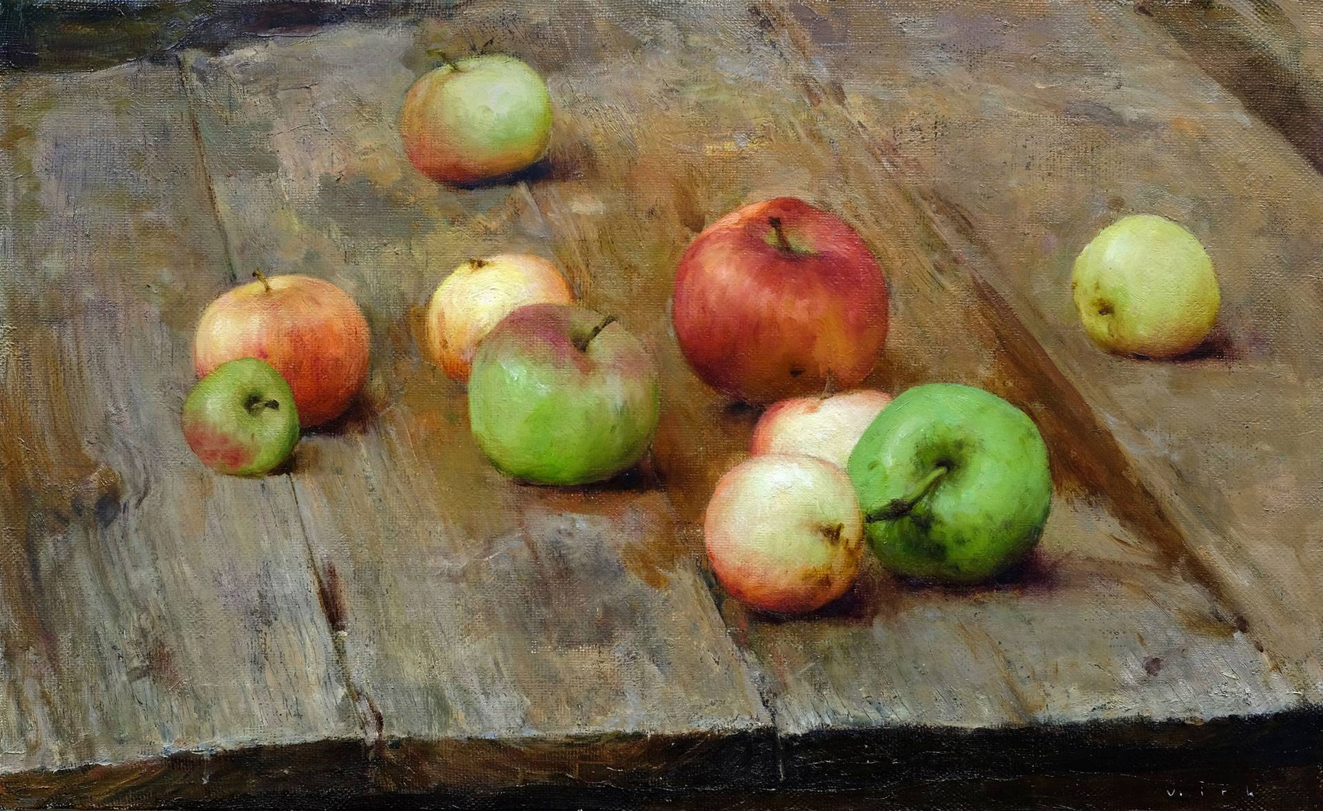 Apples, Vladimir Kirillov, Buy the painting Oil