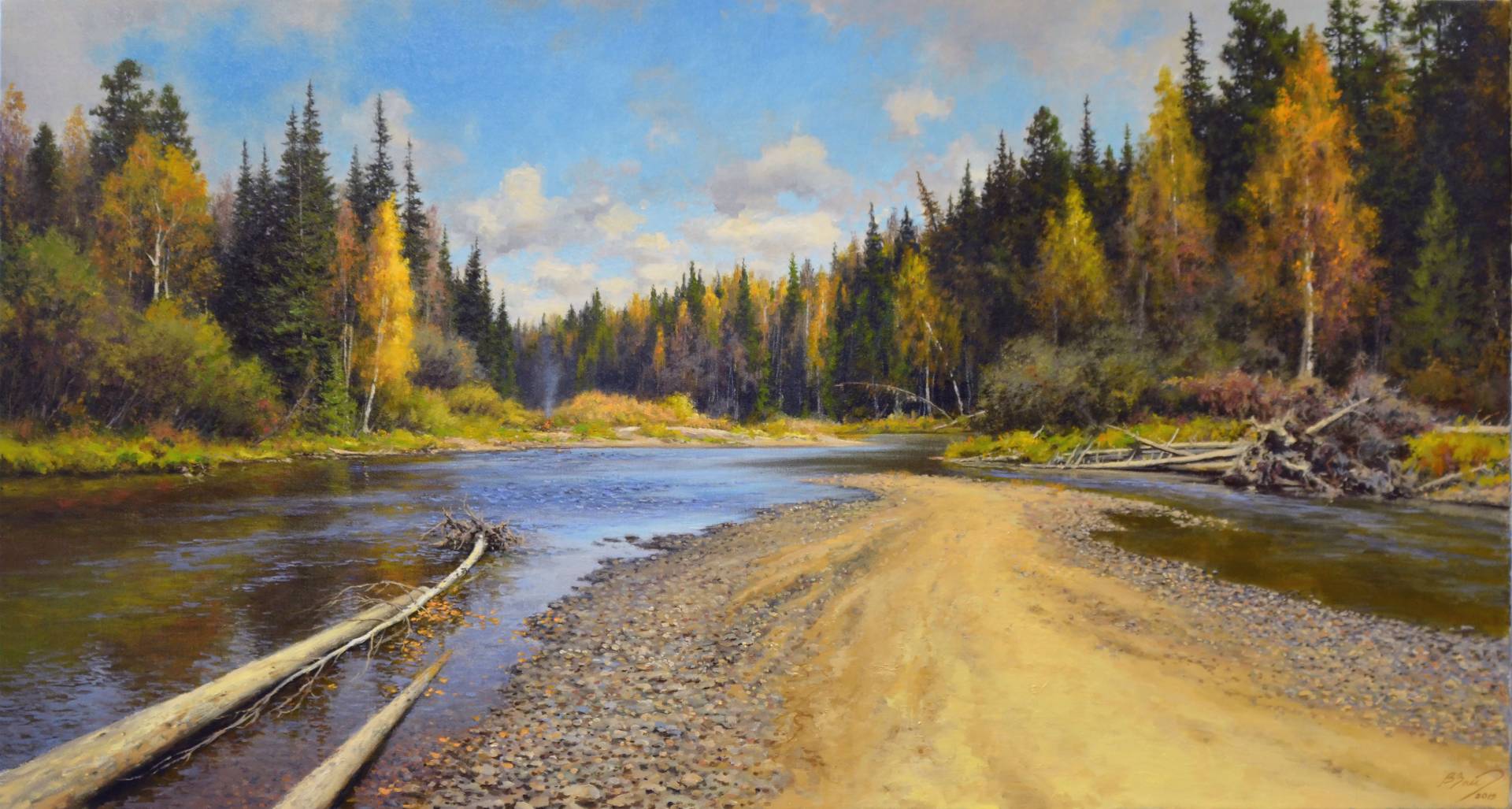 Autumn in Taimen - 1, Vadim Zainullin, Buy the painting Oil