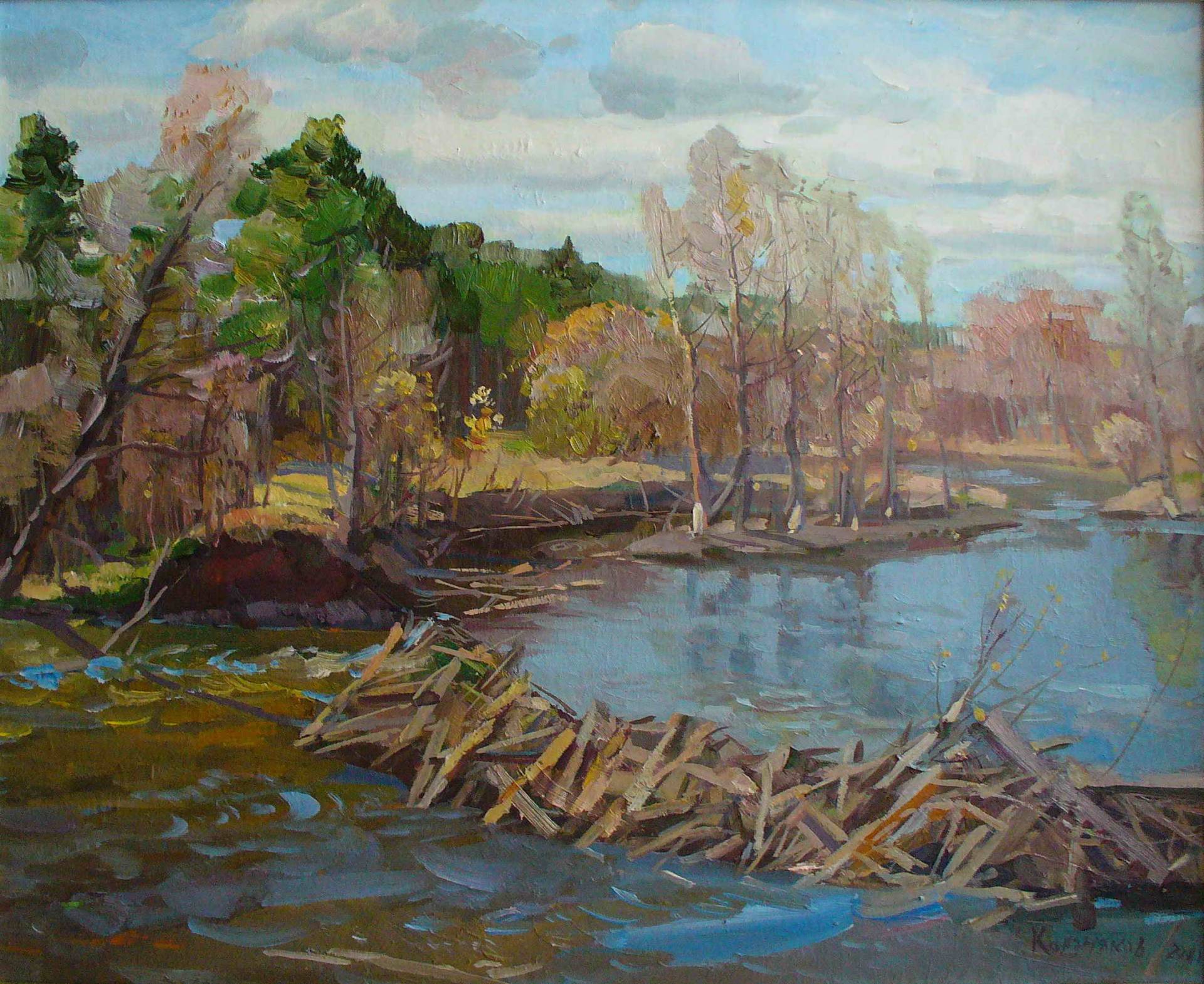 Beaver Dam - 1, Nikolay Korznyakov, Buy the painting Oil