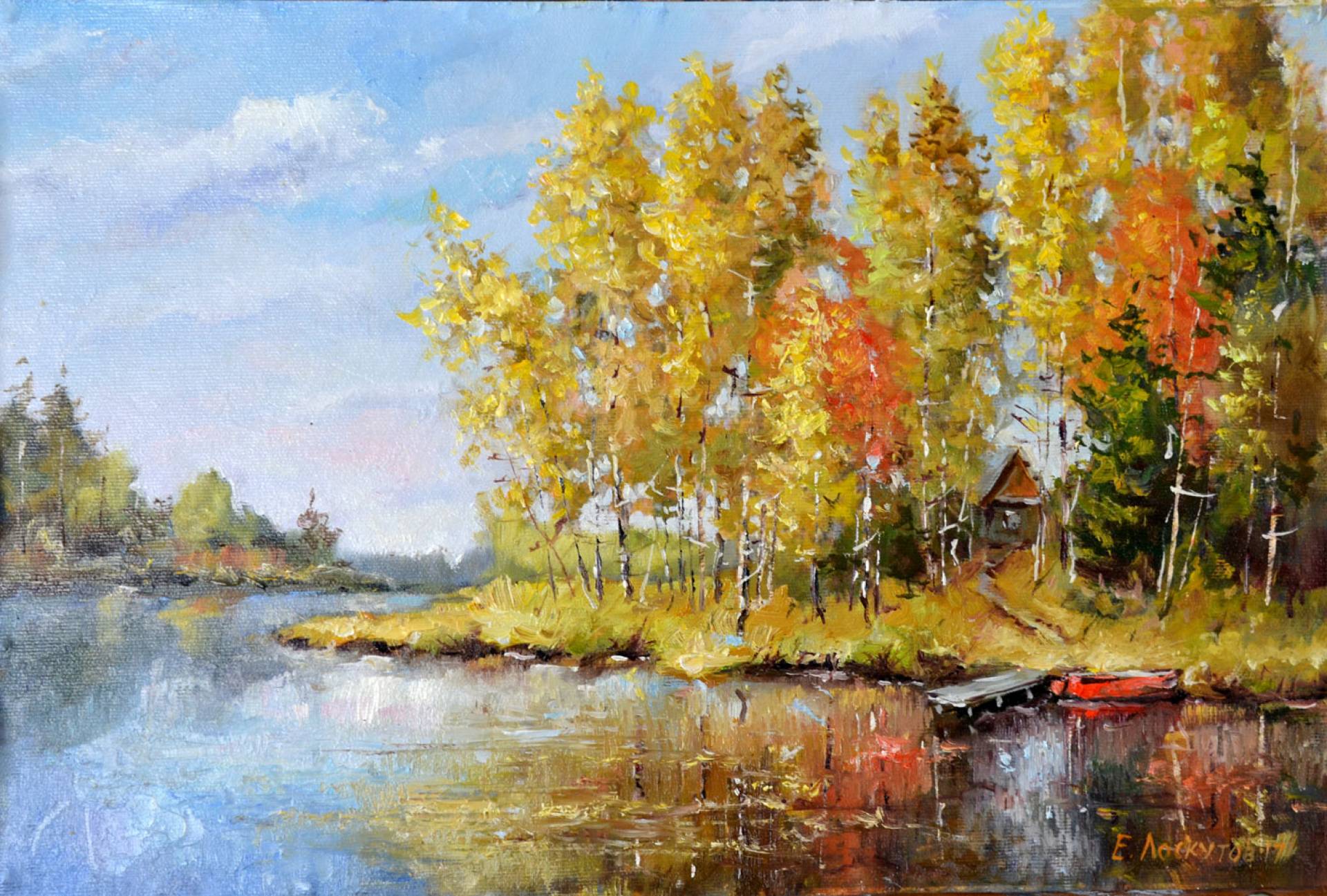 Autumn - 1, Evgeny Loskutov, Buy the painting Oil