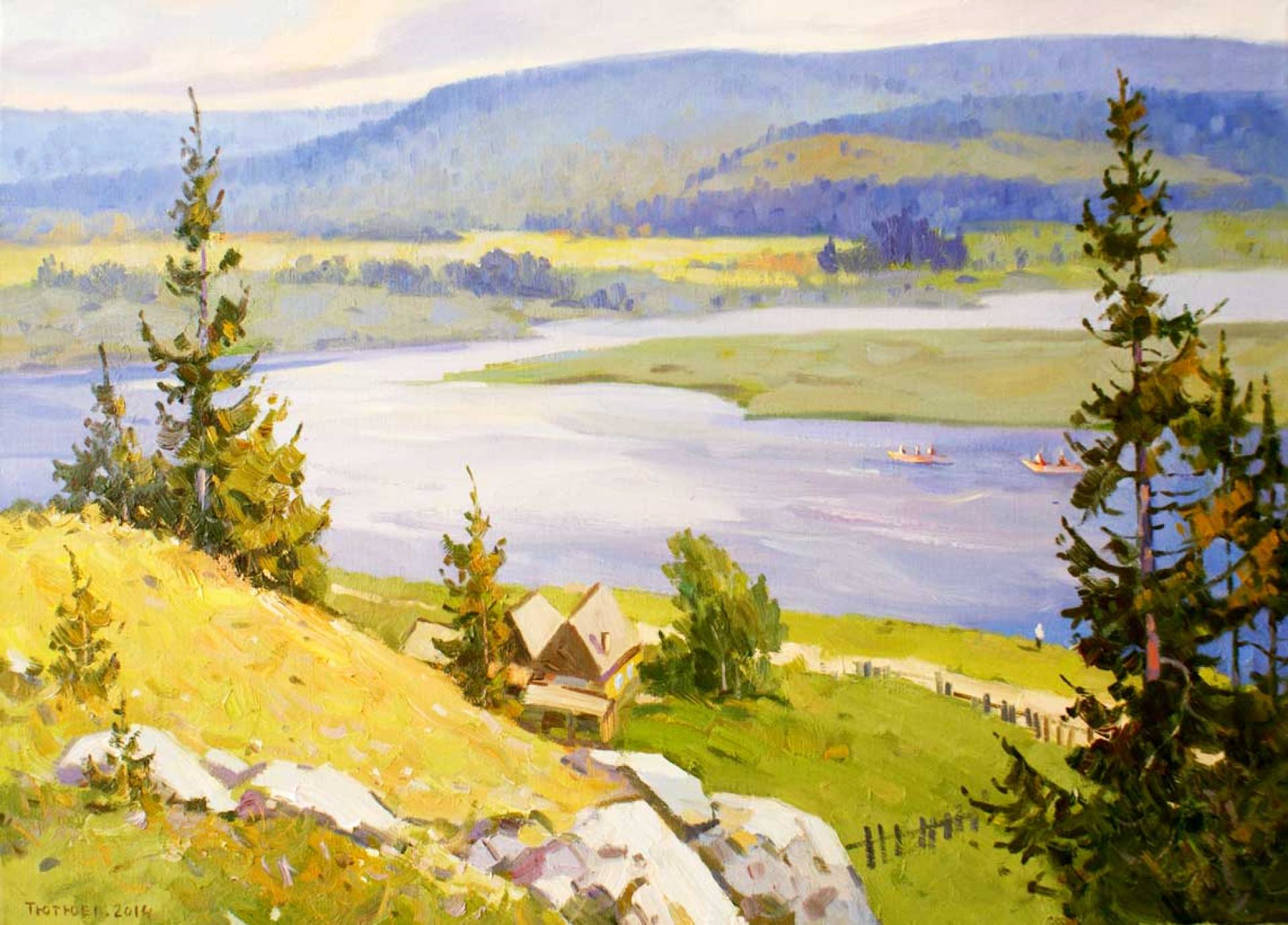 Chusovaya River, Vladimir Tyutyuev, Buy the painting Oil