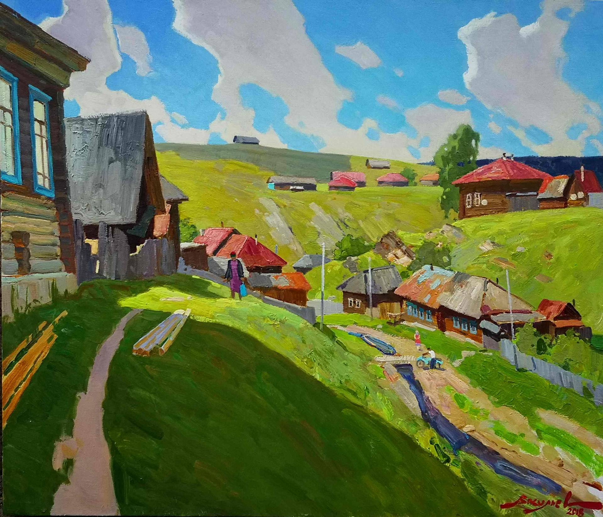 Hot summer, Dmitry Vasiliev, Buy the painting Oil