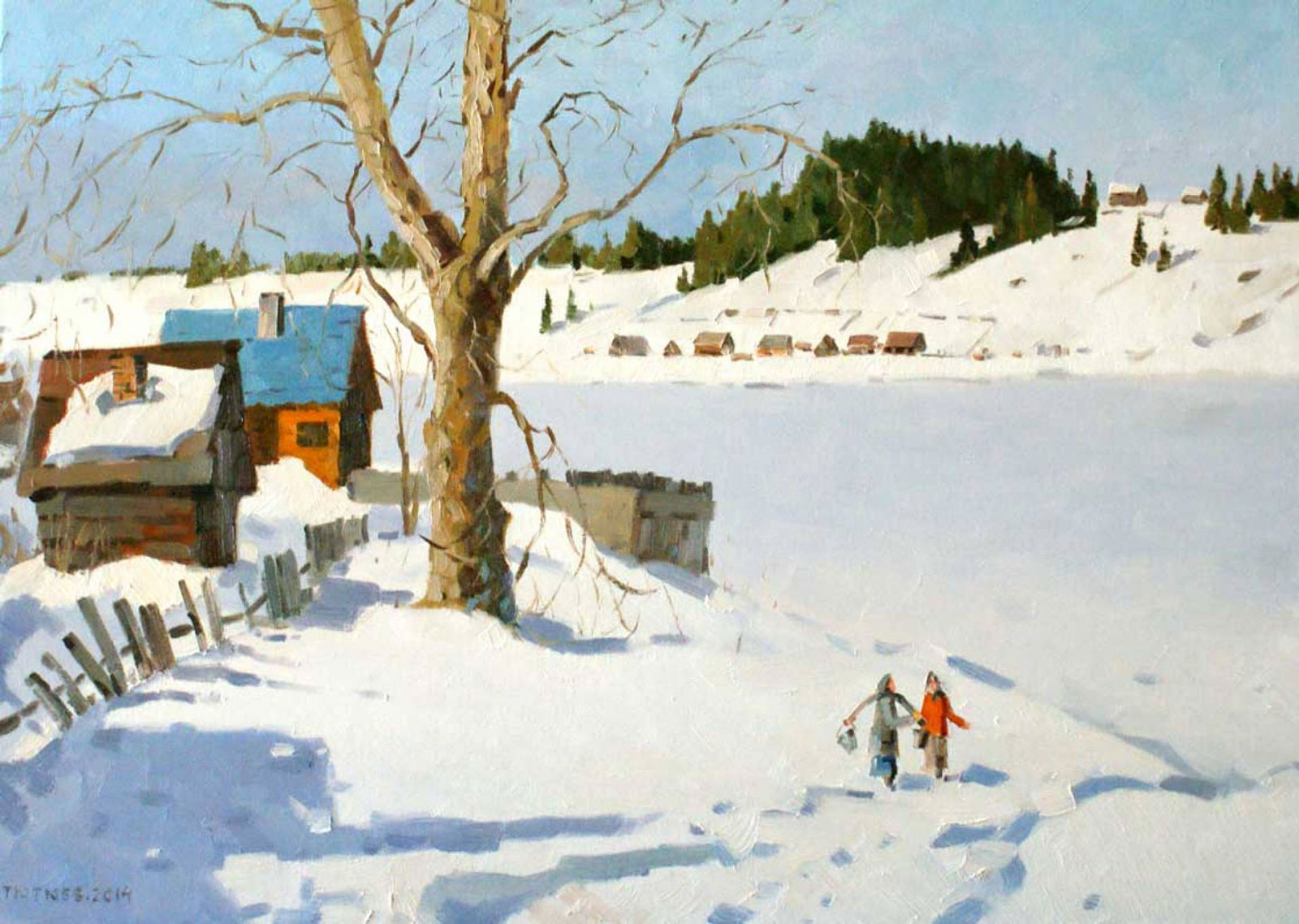 Neighbours, Vladimir Tyutyuev, Buy the painting Oil