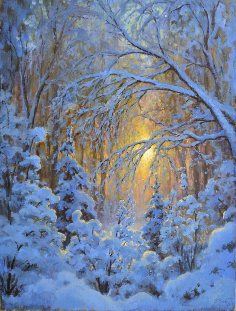 Snowy Fairytale - 1, Vadim Zainullin, Buy the painting Oil