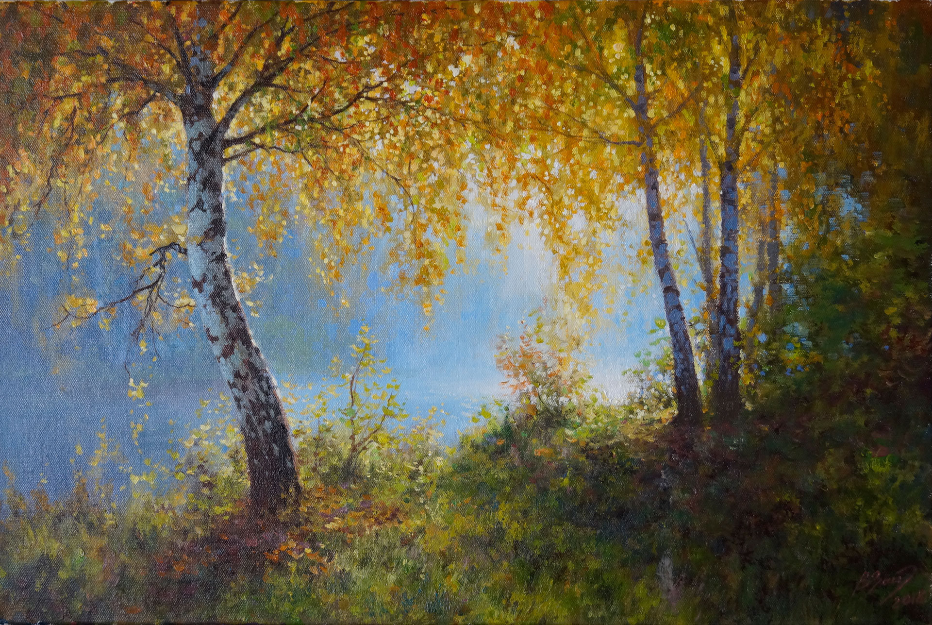 Autumn Sun - 1, Vadim Zainullin, Buy the painting Oil