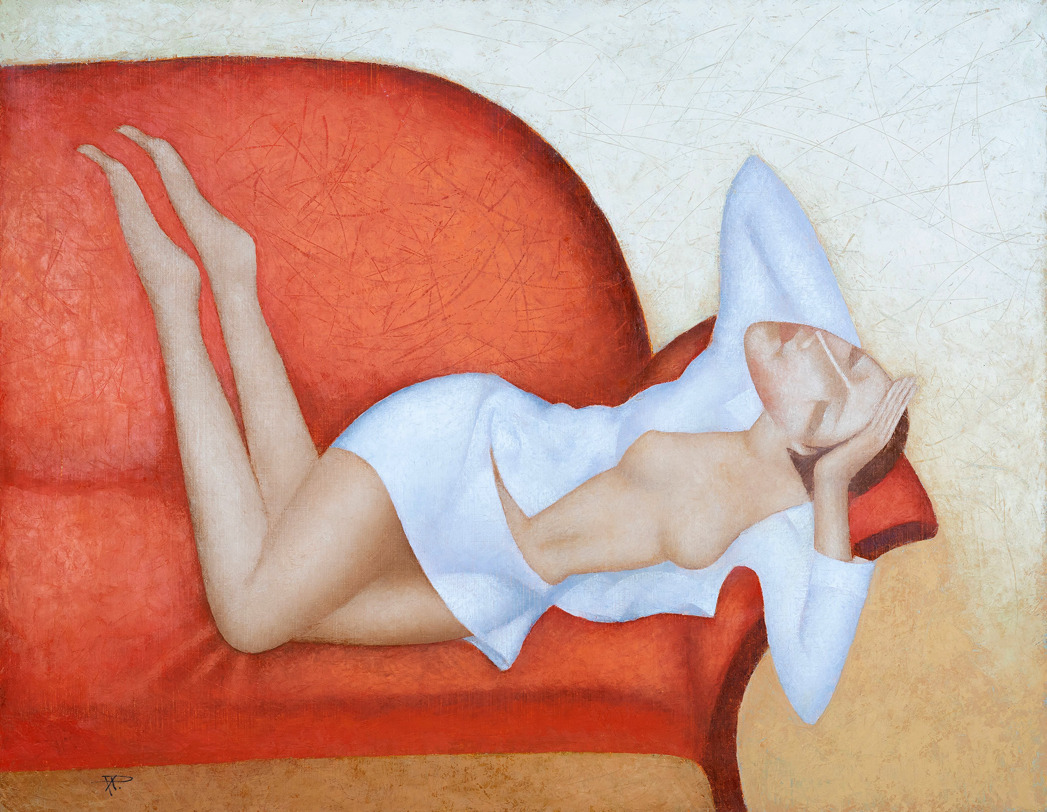 Red Sofa - 1, Nikolai Reznichenko, Buy the painting Oil