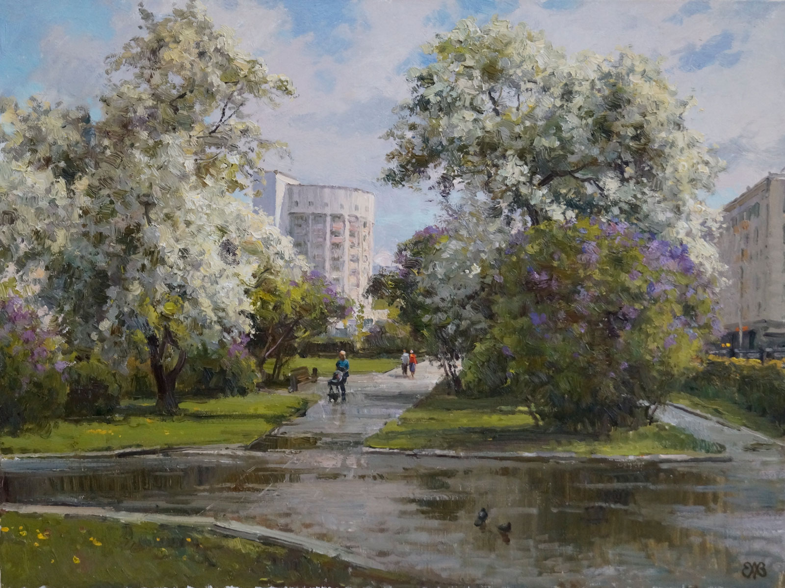 After Rain. Ekaterinburg - 1, Alexey Efremov, Buy the painting Oil