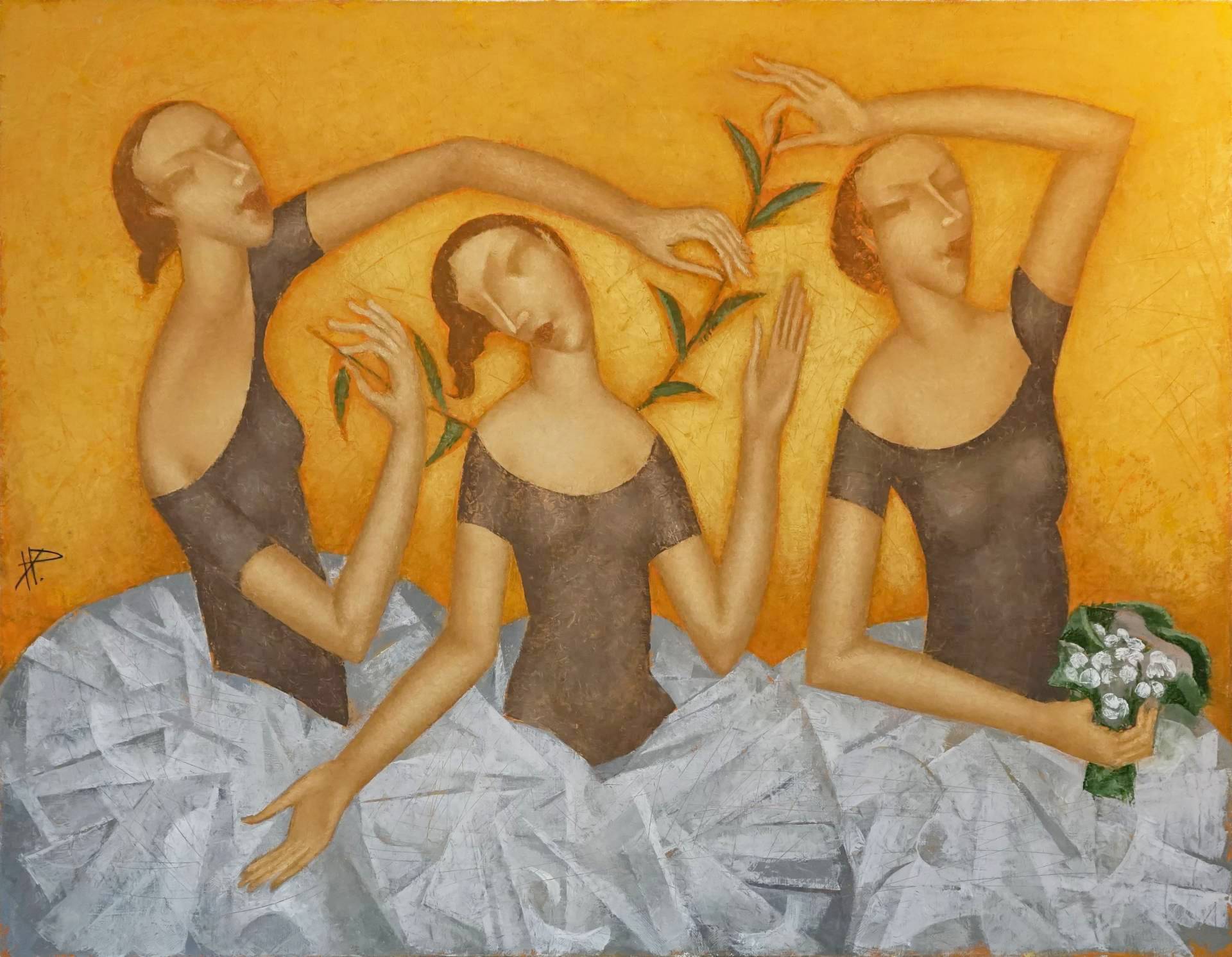 Ballerinas - 1, Nikolai Reznichenko, Buy the painting Oil