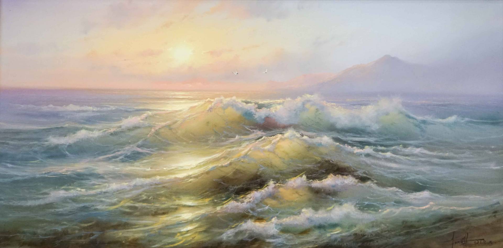 The surf of the sea, Dmitry Balakhonov, Buy the painting Oil