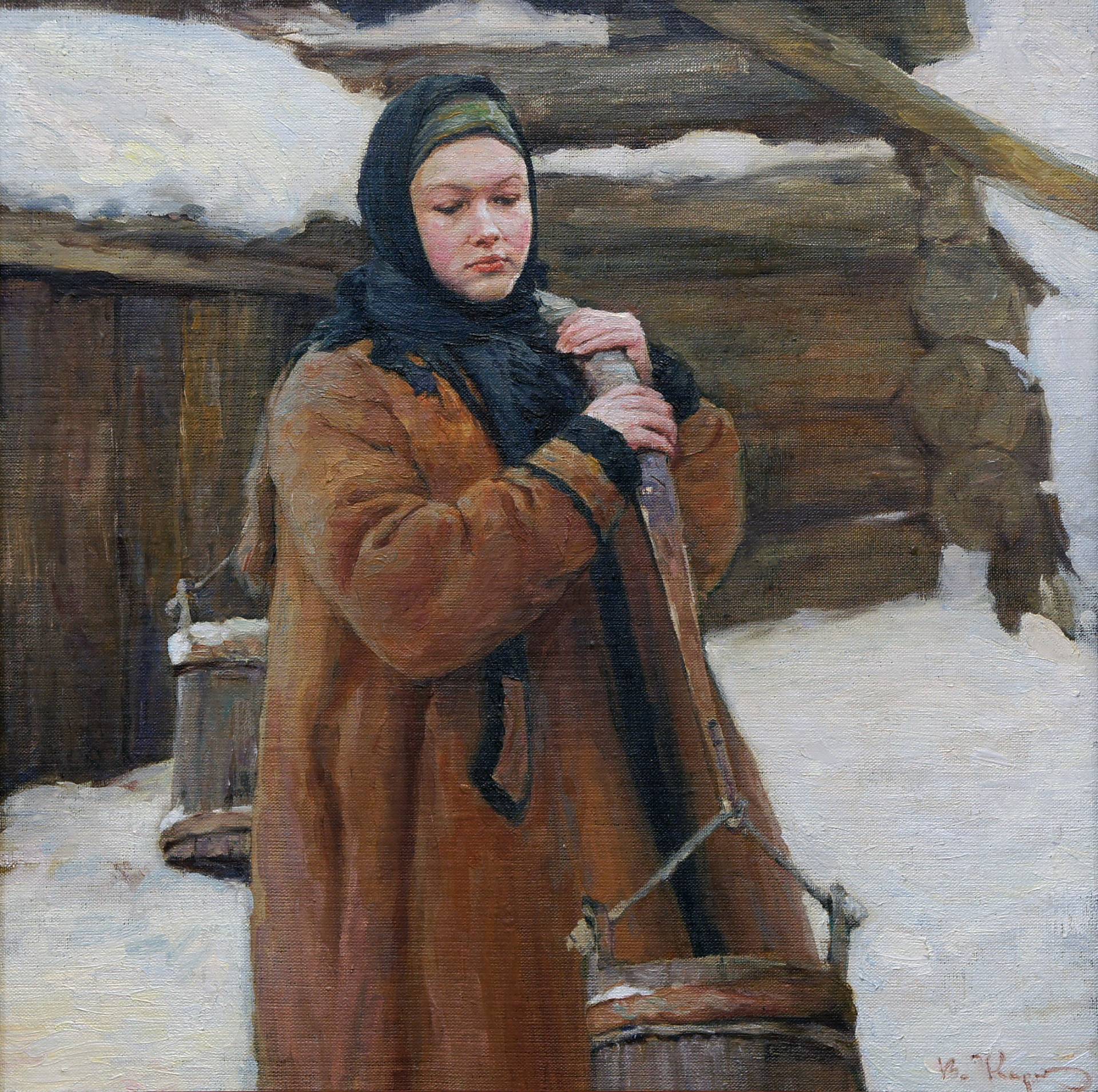 On a winter day, Vladimir Kirillov, Buy the painting Oil