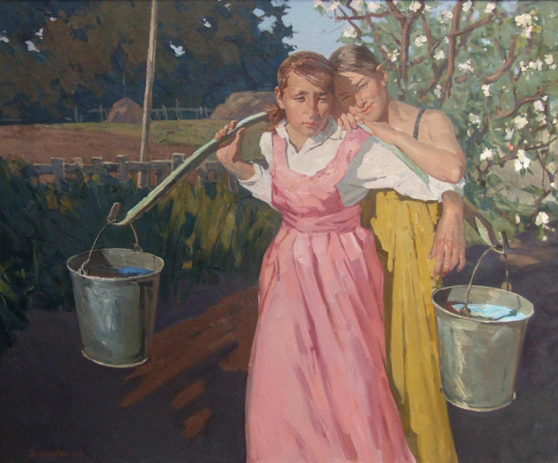 Sister-friends, Dmitry Vasiliev, Buy the painting Oil