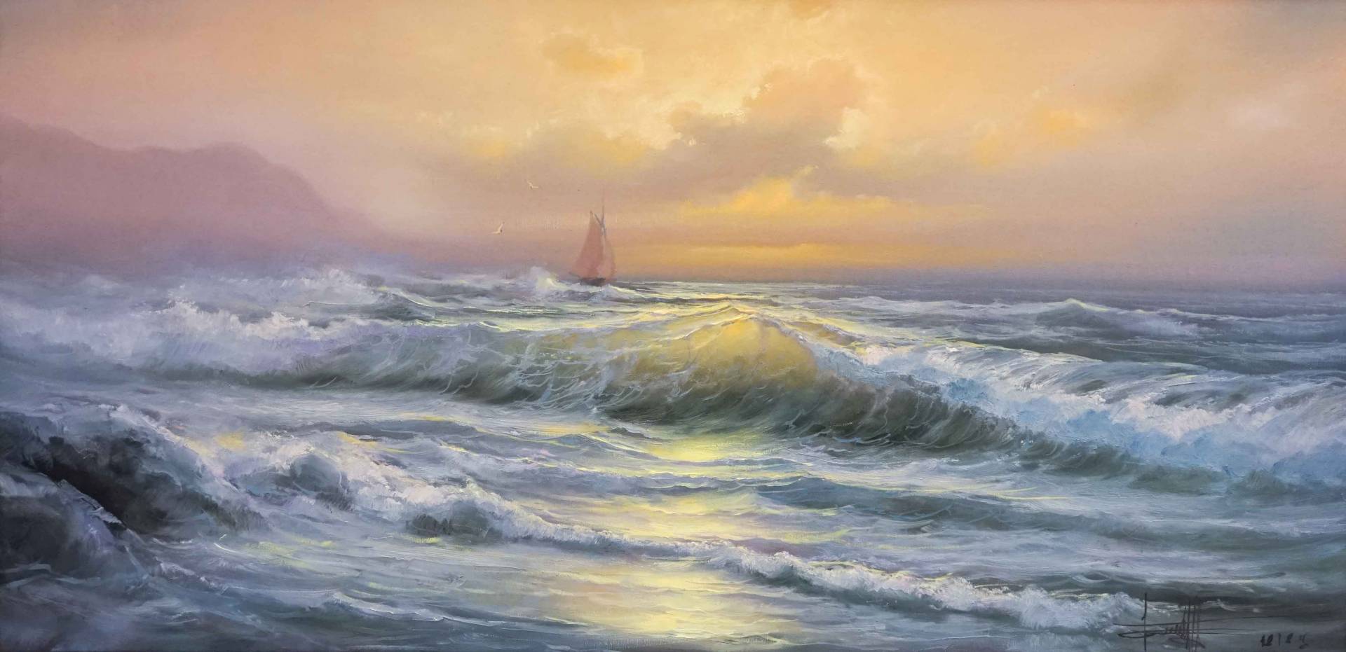 Sea Surf, Dmitry Balakhonov, Buy the painting Oil
