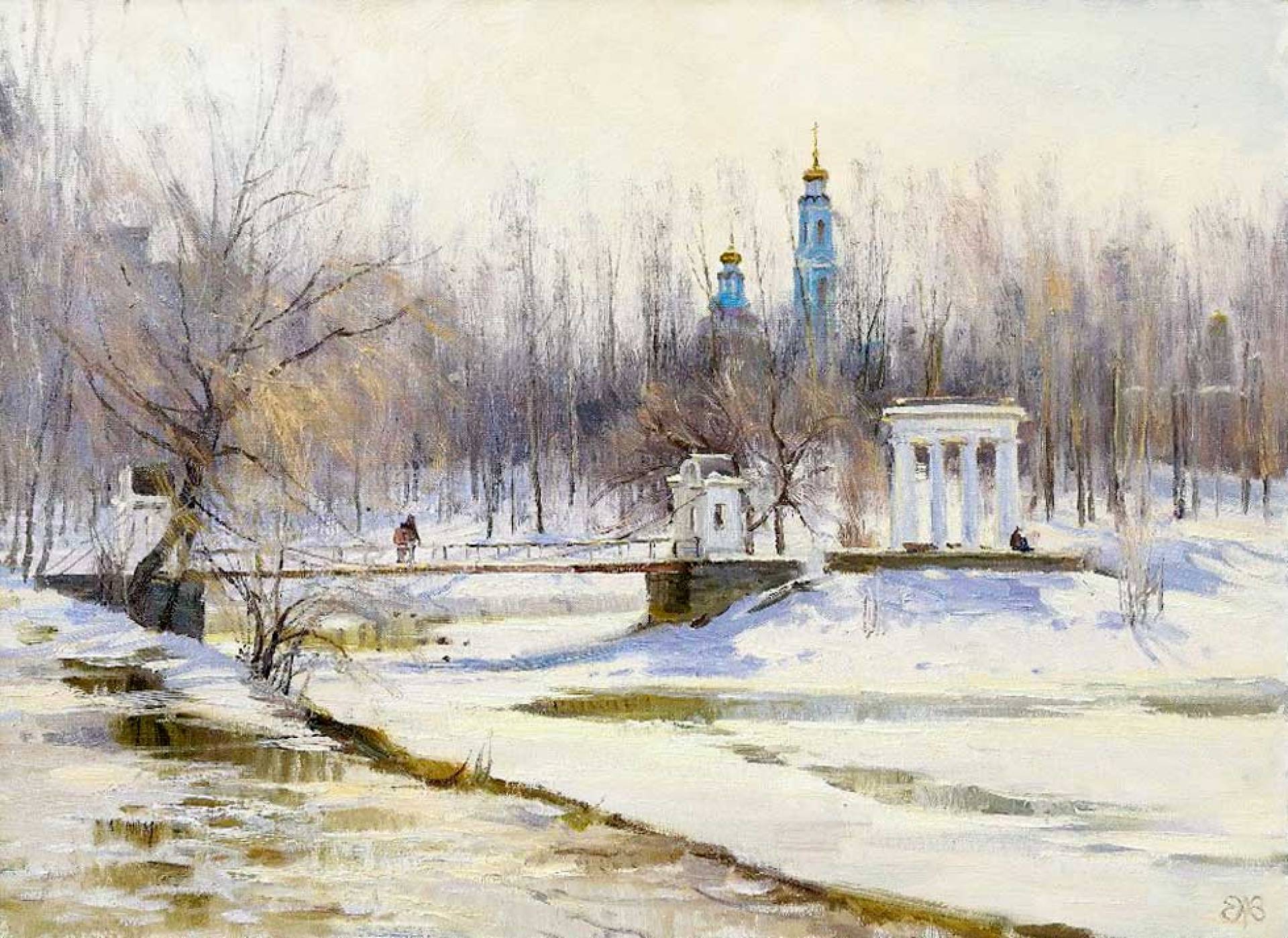 Annunciation. Kharitonovsky Park - 1, Alexey Efremov, Buy the painting Oil
