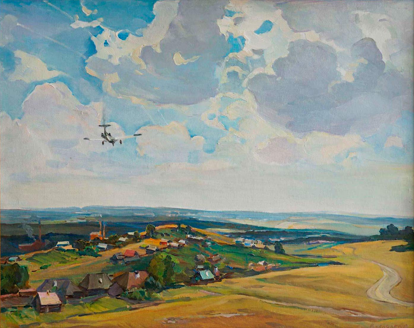 Above Isetsk - 1, Sergei Volochaev, Buy the painting Oil