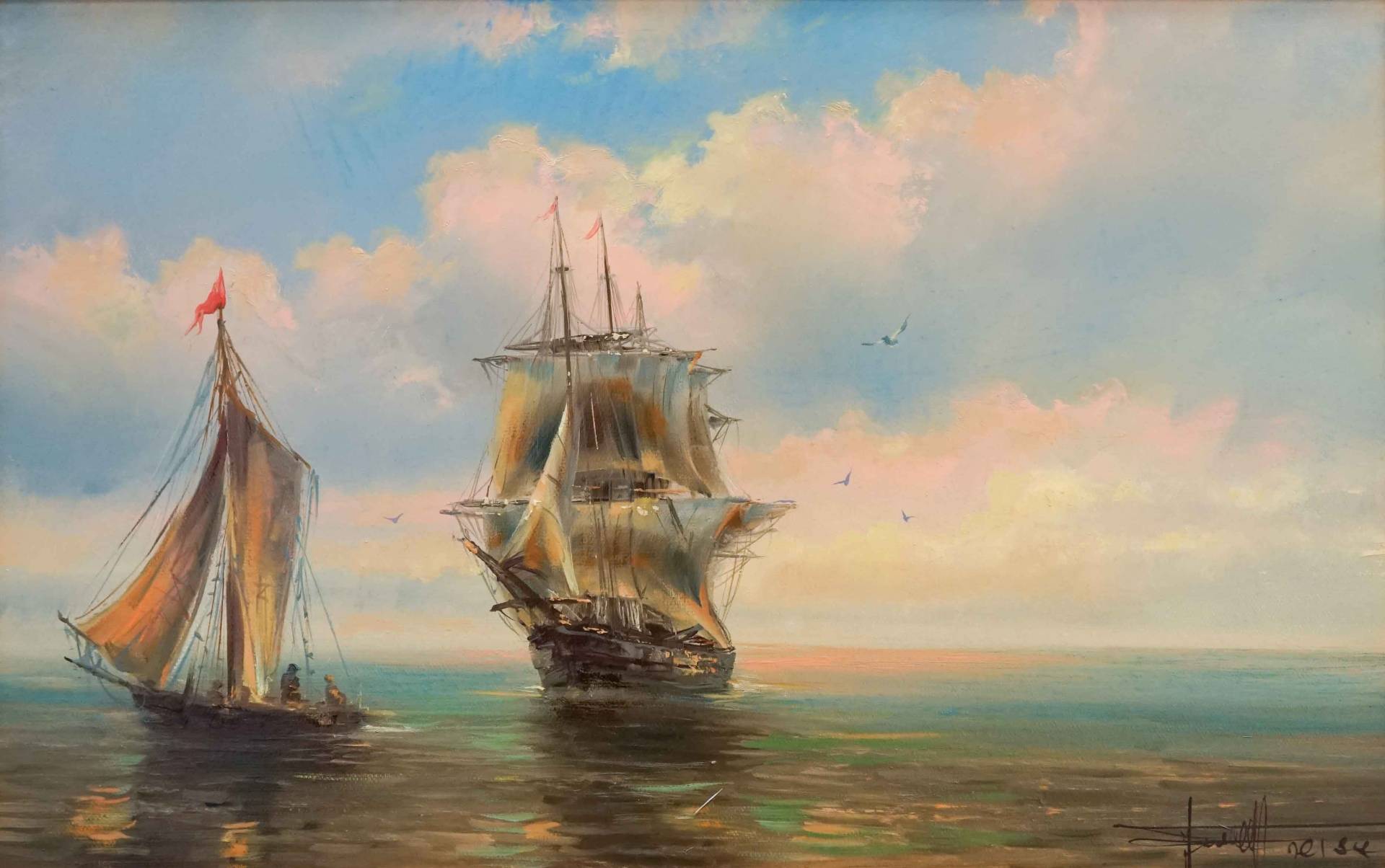 Calm Sea - 1, Dmitry Balakhonov, Buy the painting Oil