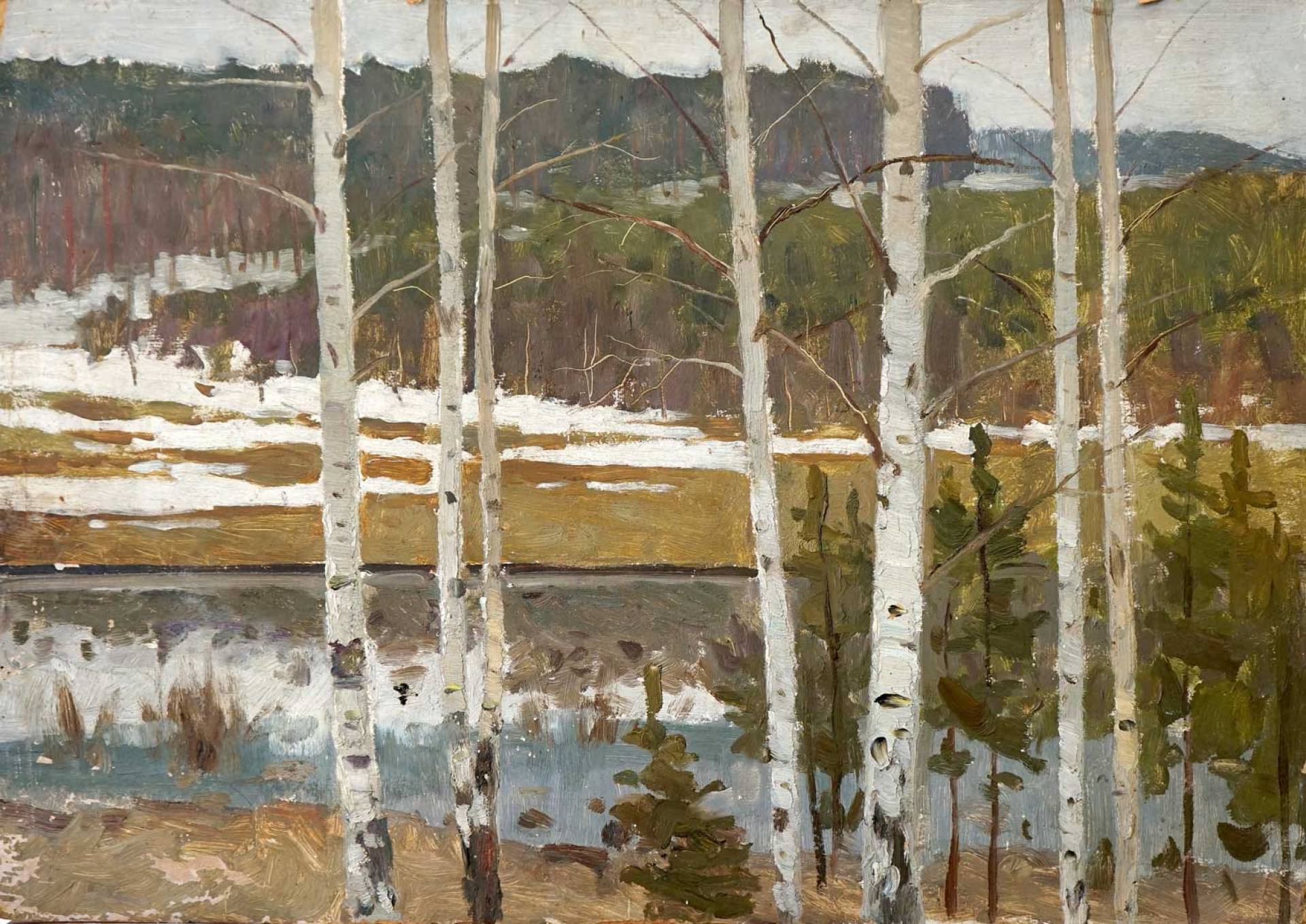 Spring Landscape, Boris Glushkov, Buy the painting Oil
