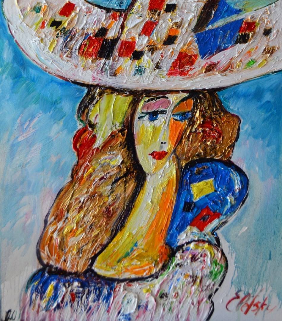 The lady in the hat - 1, Andrey Eletskiy , Buy the painting Oil