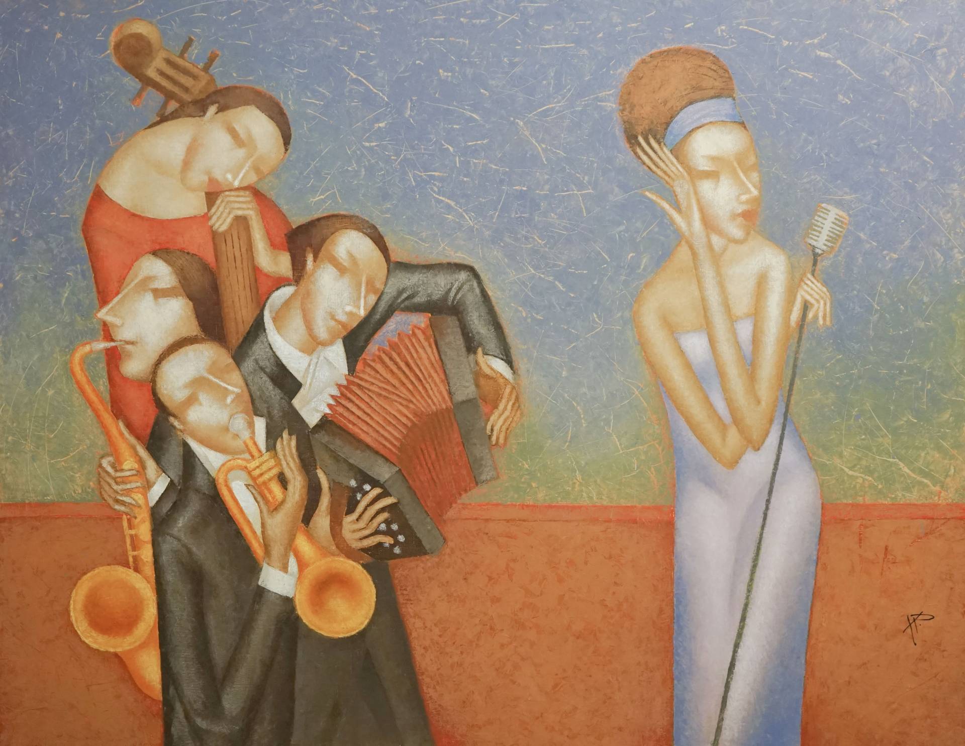 Jazz, Nikolai Reznichenko, Buy the painting Oil