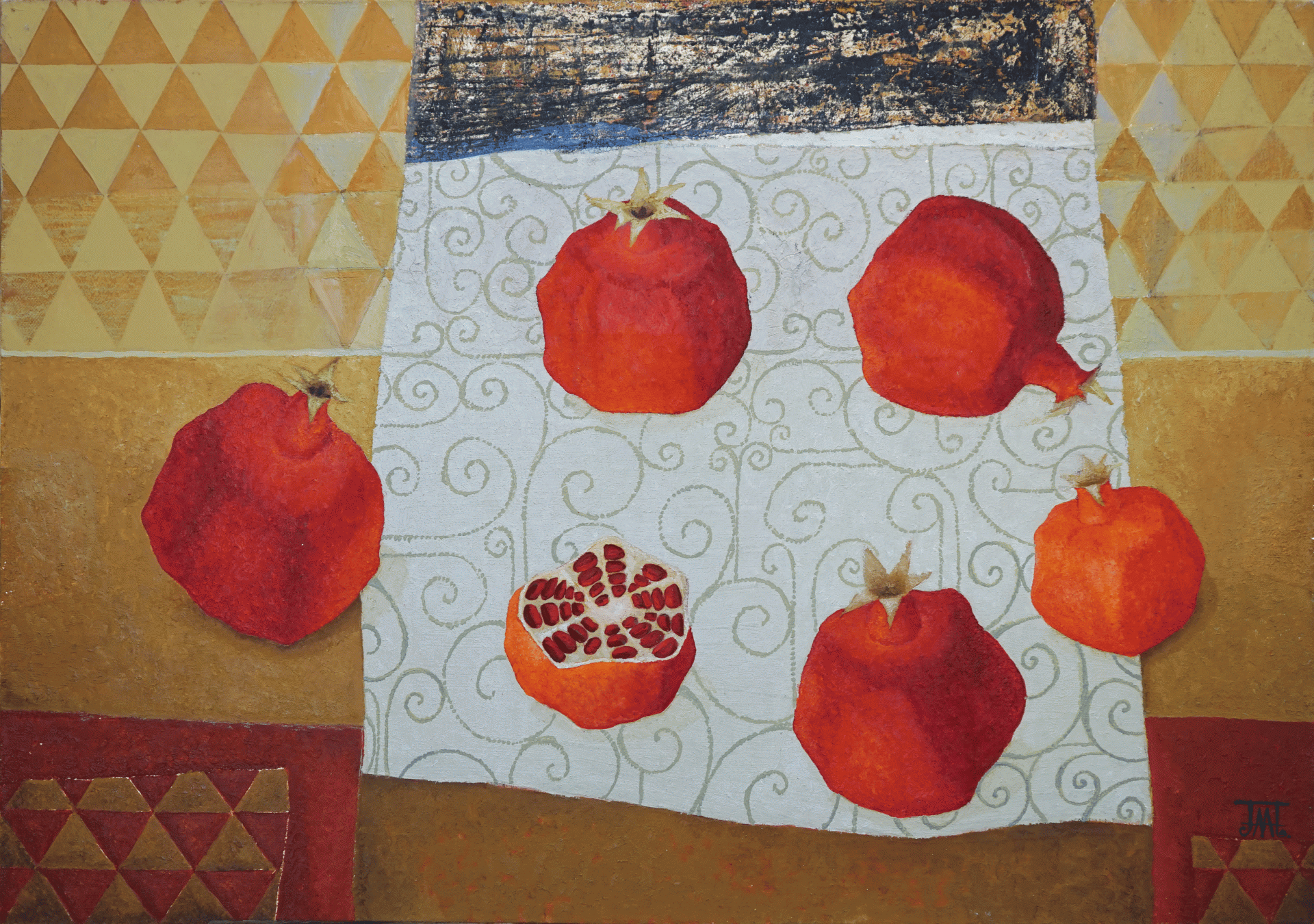 Pomegranates , Alla Lipatova, Buy the painting Oil