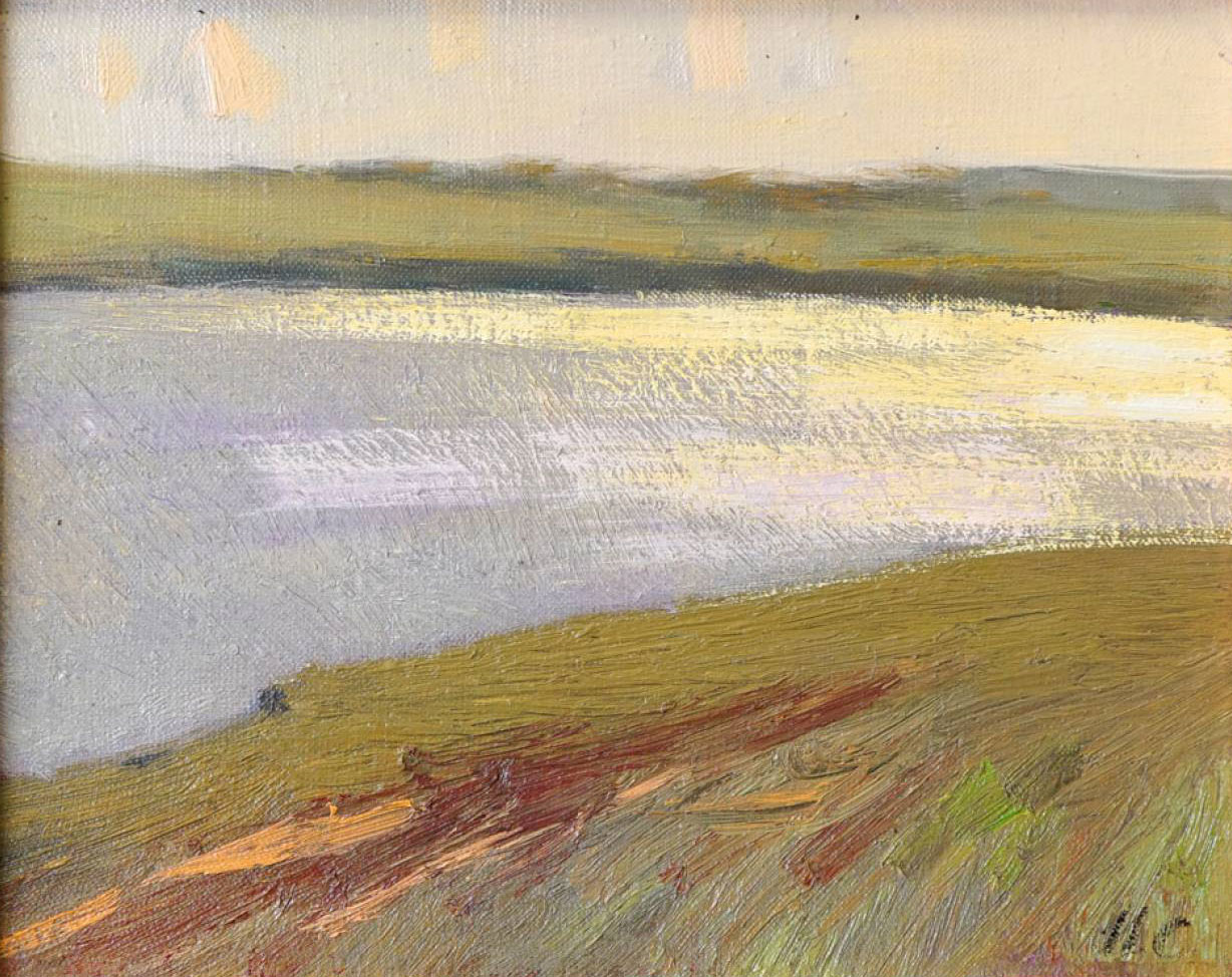Lake in the Noon, Ivan Skorobogatov, Buy the painting Oil
