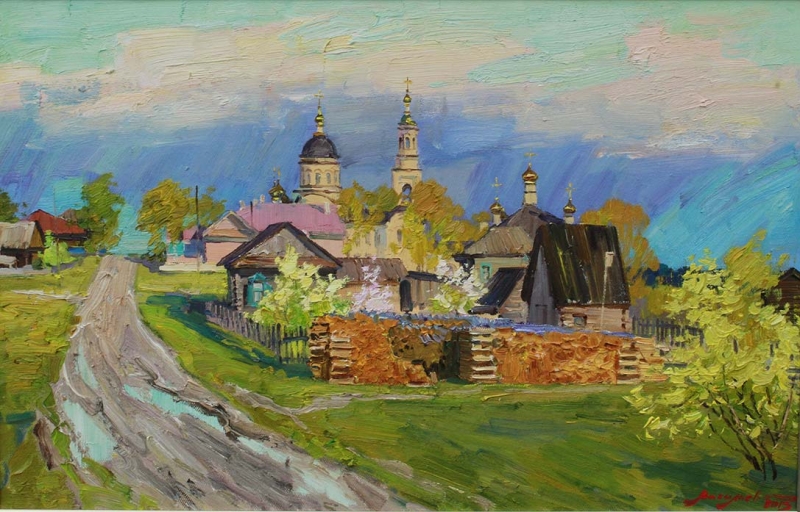 The storm passed Merkushino - 1, Dmitry Vasiliev, Buy the painting Oil