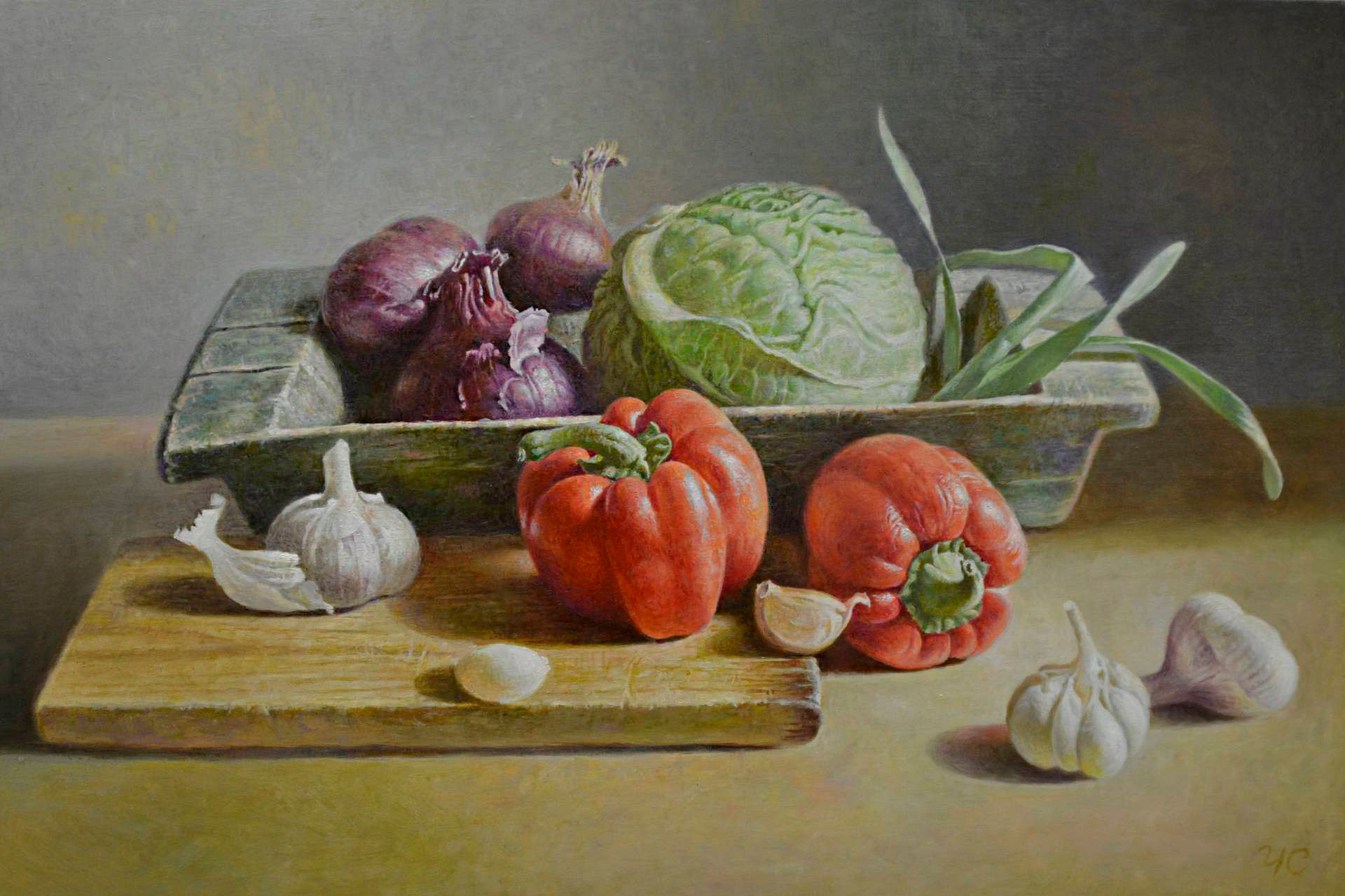 Still Life with Pepper, Stanislav Chadov, Buy the painting Oil