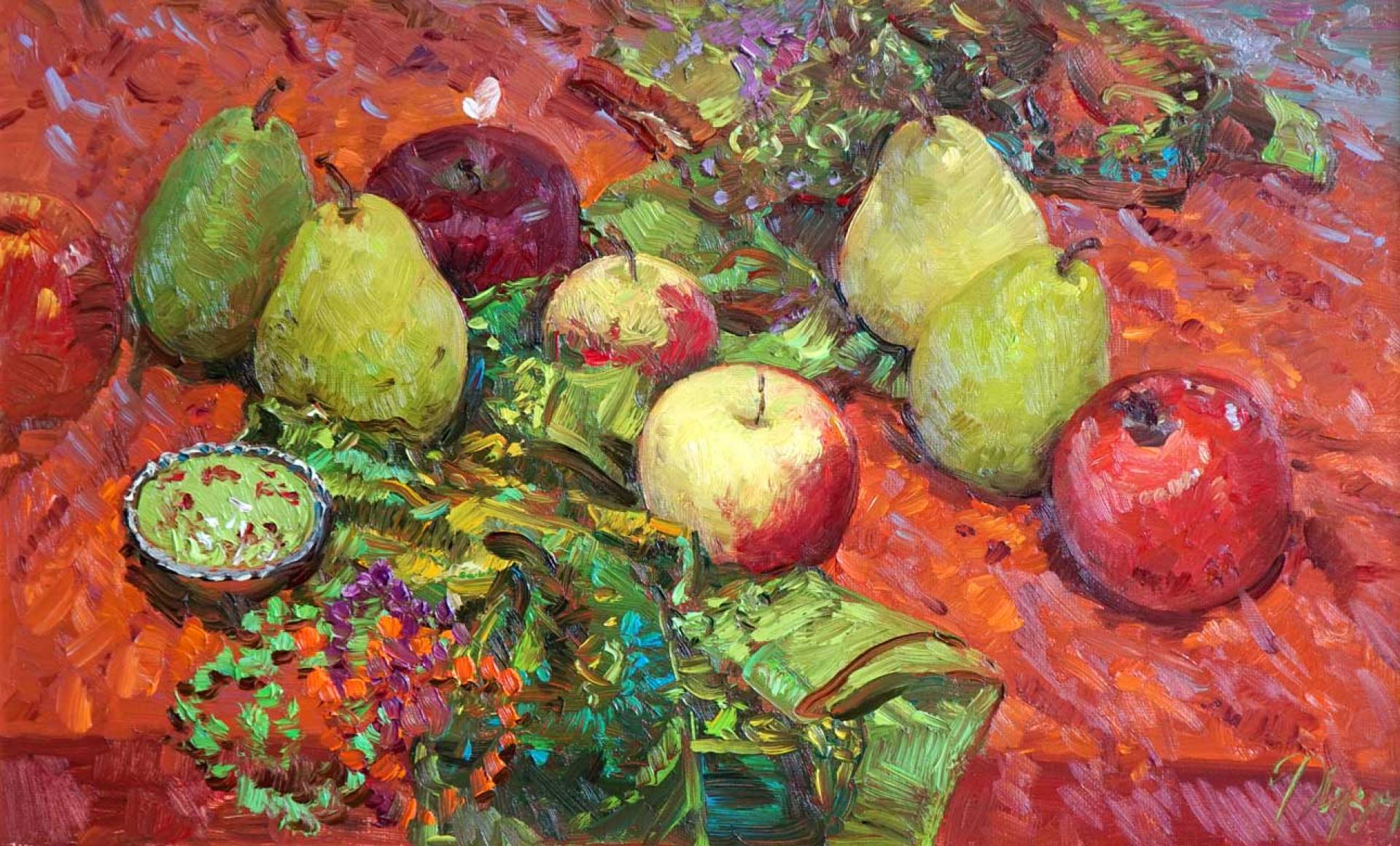 Apples And Pears, Rustem Khuzin, Buy the painting Oil
