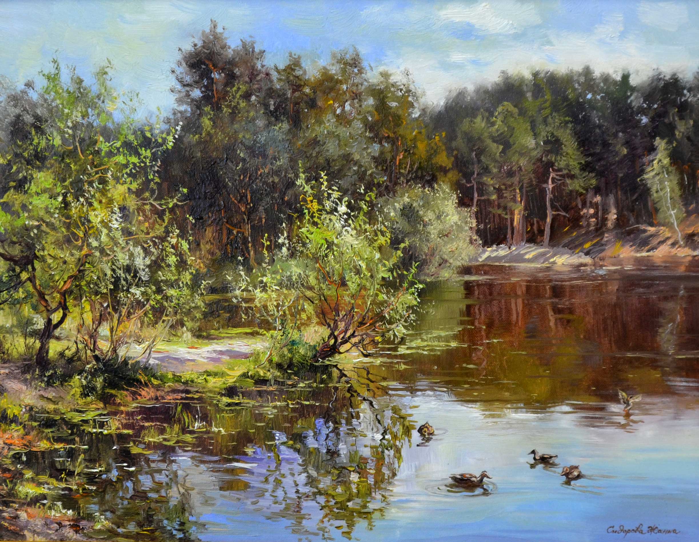 Summer. Kalinovka, Zhanna Sidorova, Buy the painting Oil