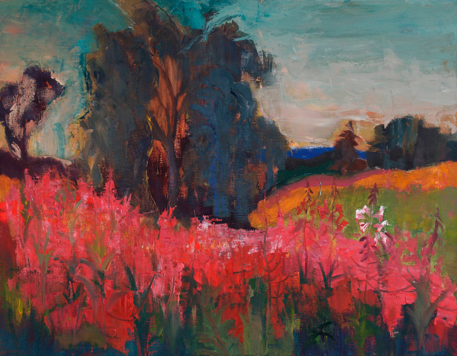 Blooming field, Kirill Leshchinsky, Buy the painting Oil