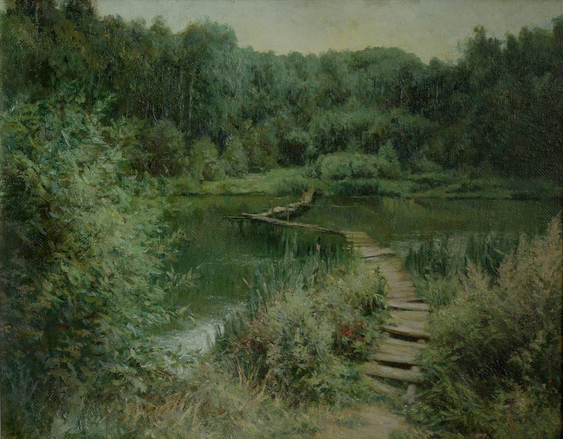 Old bridge - 1, Vladimir Kirillov, Buy the painting Oil