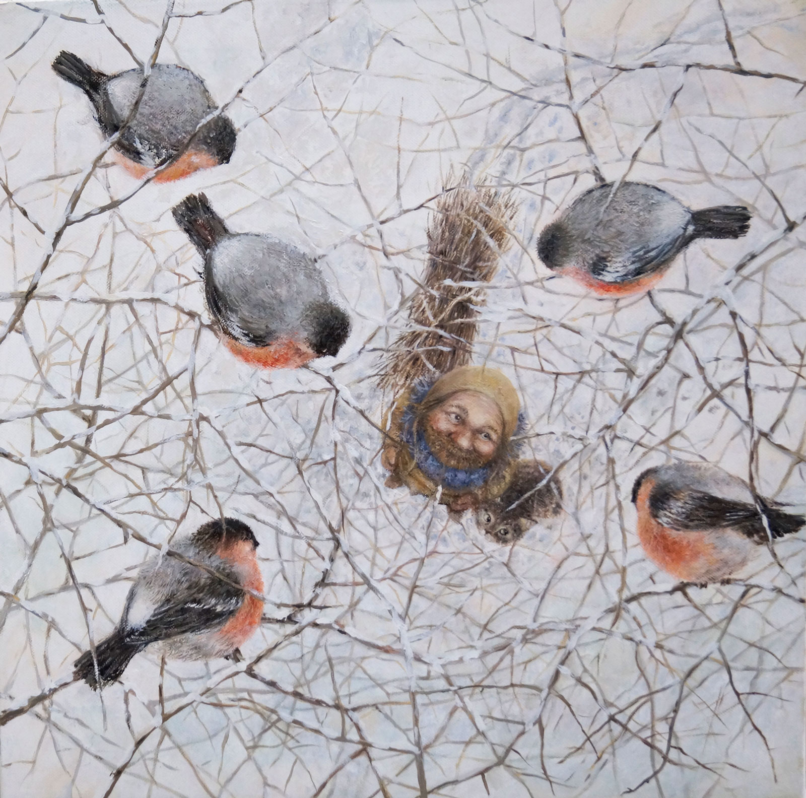 Snowbirds, Natalya Govorukhina, Buy the painting Oil